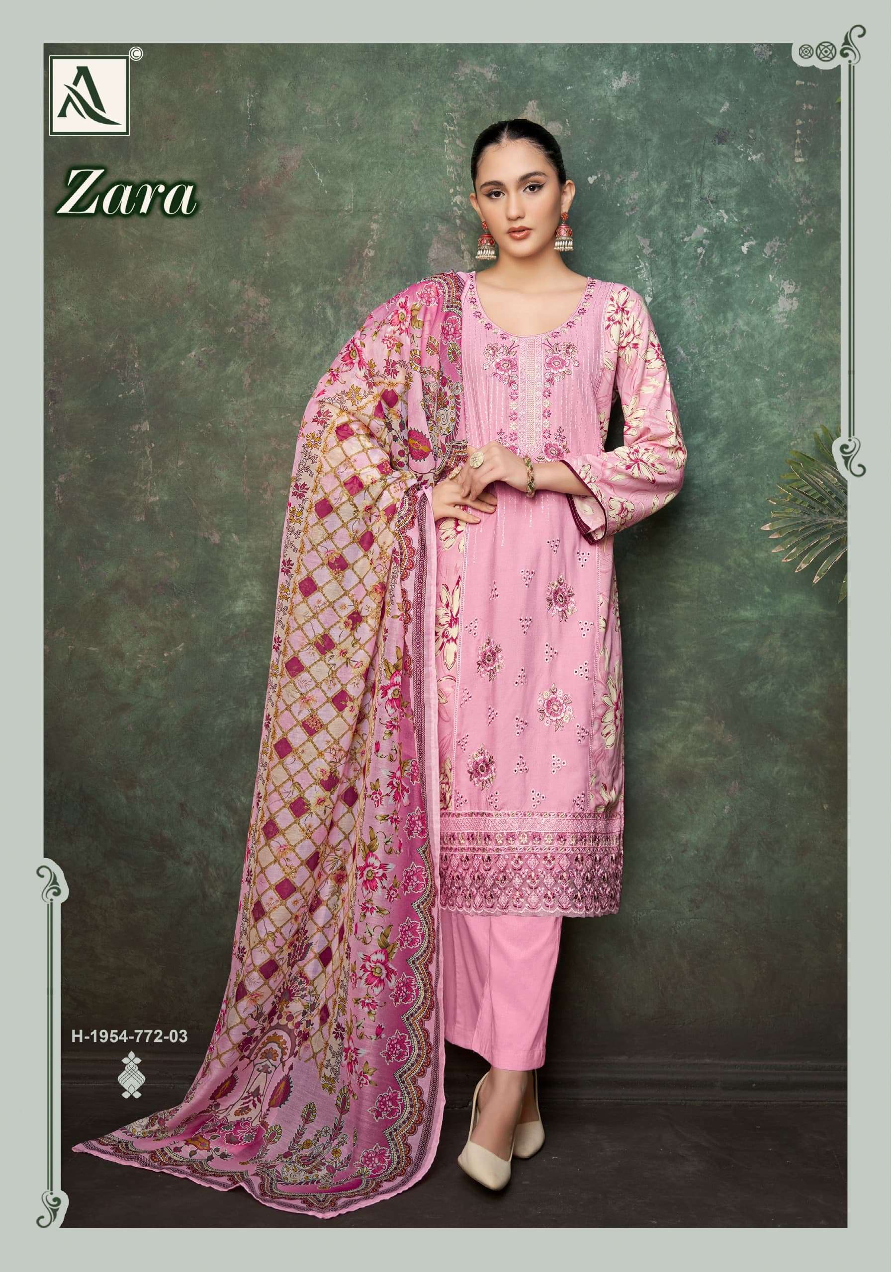 zara by alok suits colors exclusive designer fancy embroidery work salwar suits collection surat