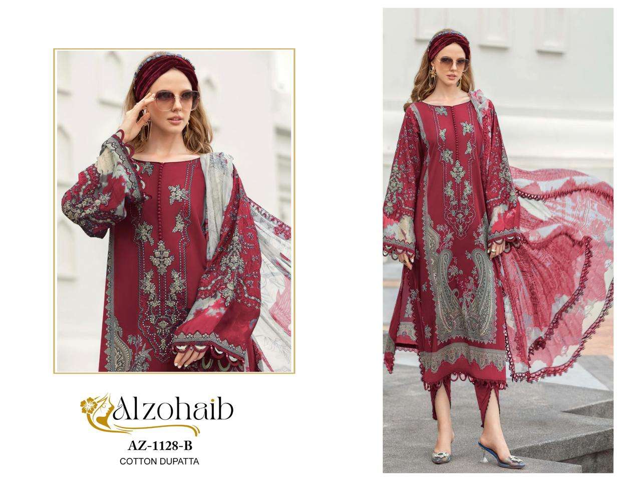 1128 by al zohaib colors exclusive designer cotton pakistani wear suit online dealer surat