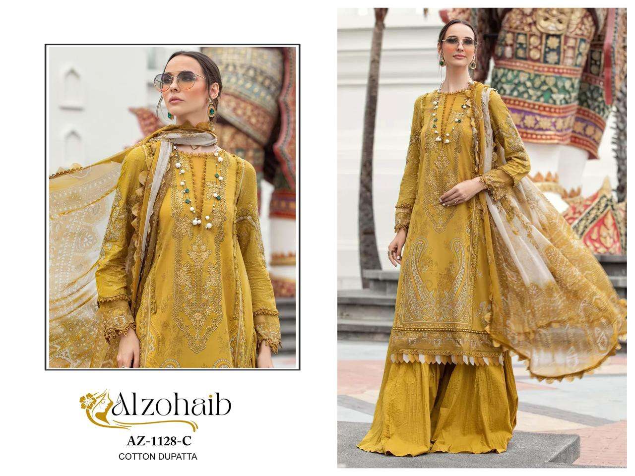 1128 by al zohaib colors exclusive designer cotton pakistani wear suit online dealer surat