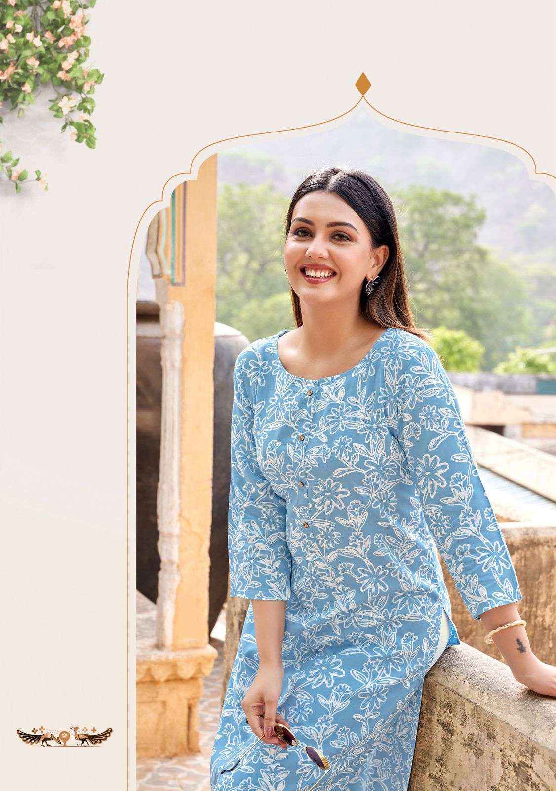 akshara vol-31 by zoori colors rayon with embroidered kurti wholesaler surat