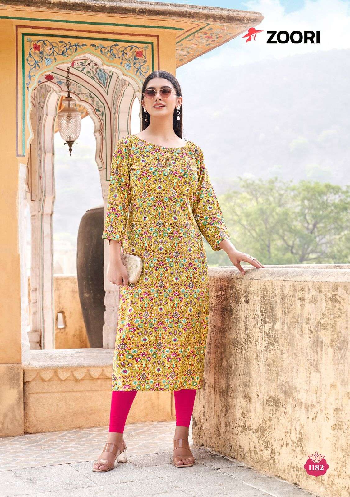 akshara vol-31 by zoori colors rayon with embroidered kurti wholesaler surat