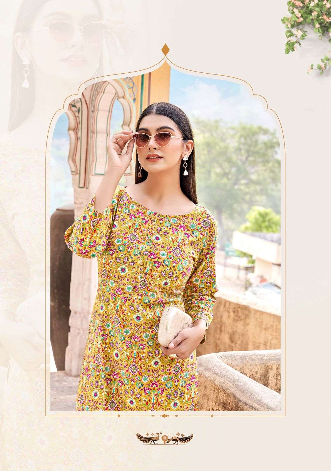 akshara vol-31 by zoori colors rayon with embroidered kurti wholesaler surat