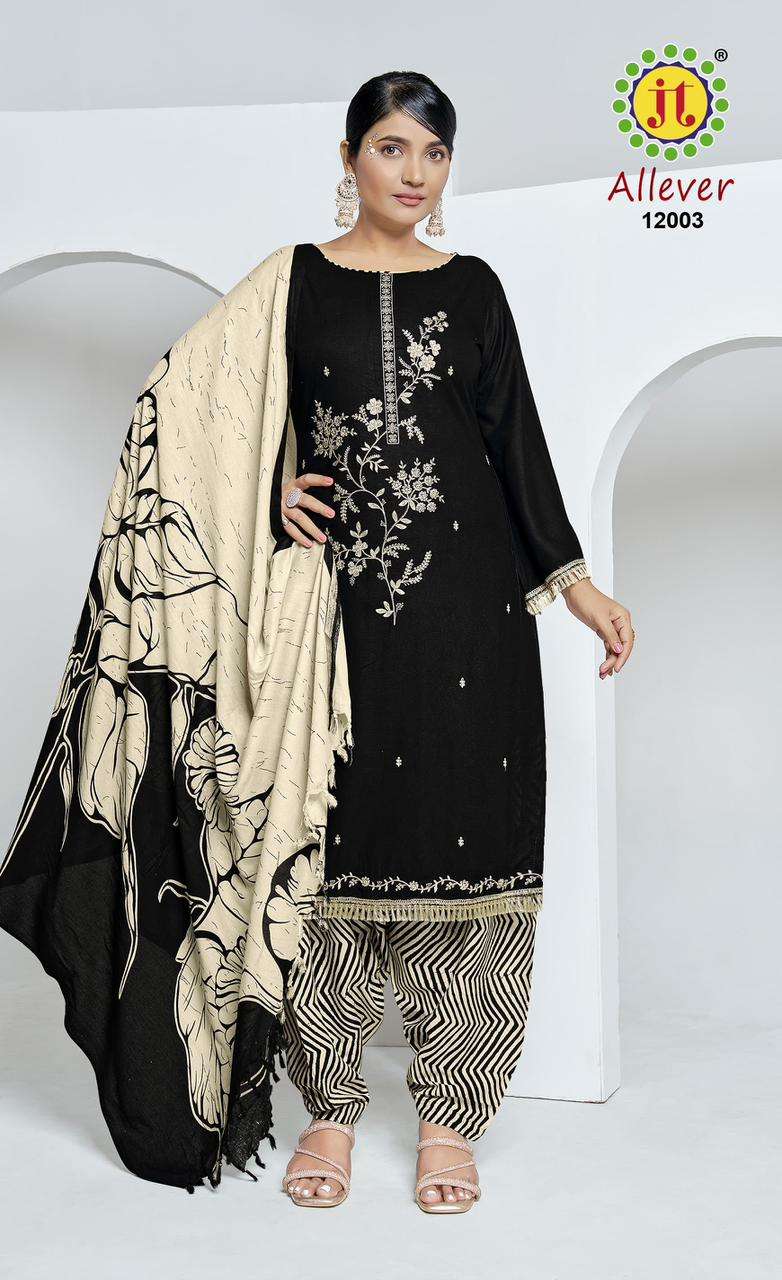 allever vol-12 by jamatmal colors designer casual wear embroidered suit supplier 