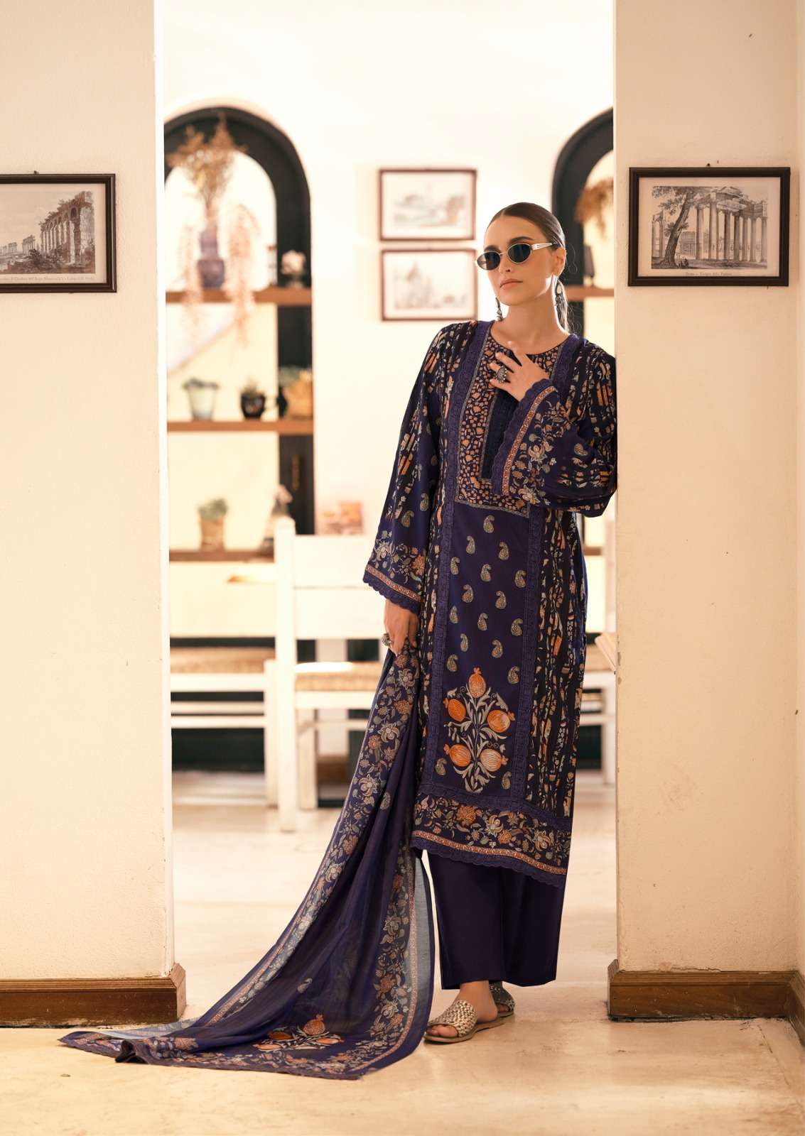 bagh edition-3 by hermitage colors latest designer party wear salwar kameez supplier surat