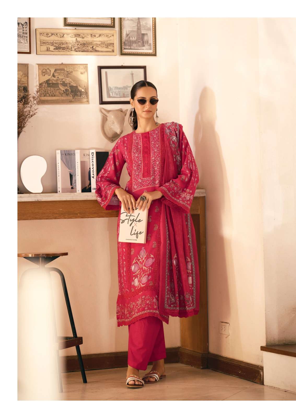 bagh edition-3 by hermitage colors latest designer party wear salwar kameez supplier surat