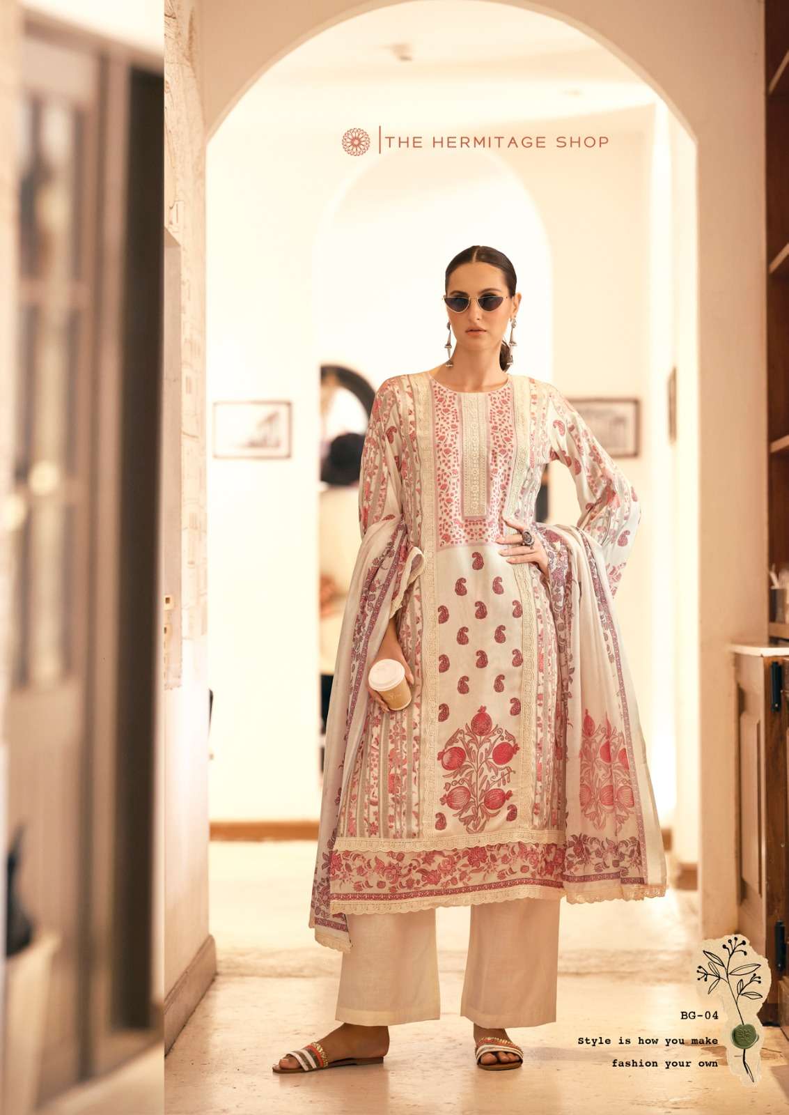 bagh edition-3 by hermitage colors latest designer party wear salwar kameez supplier surat