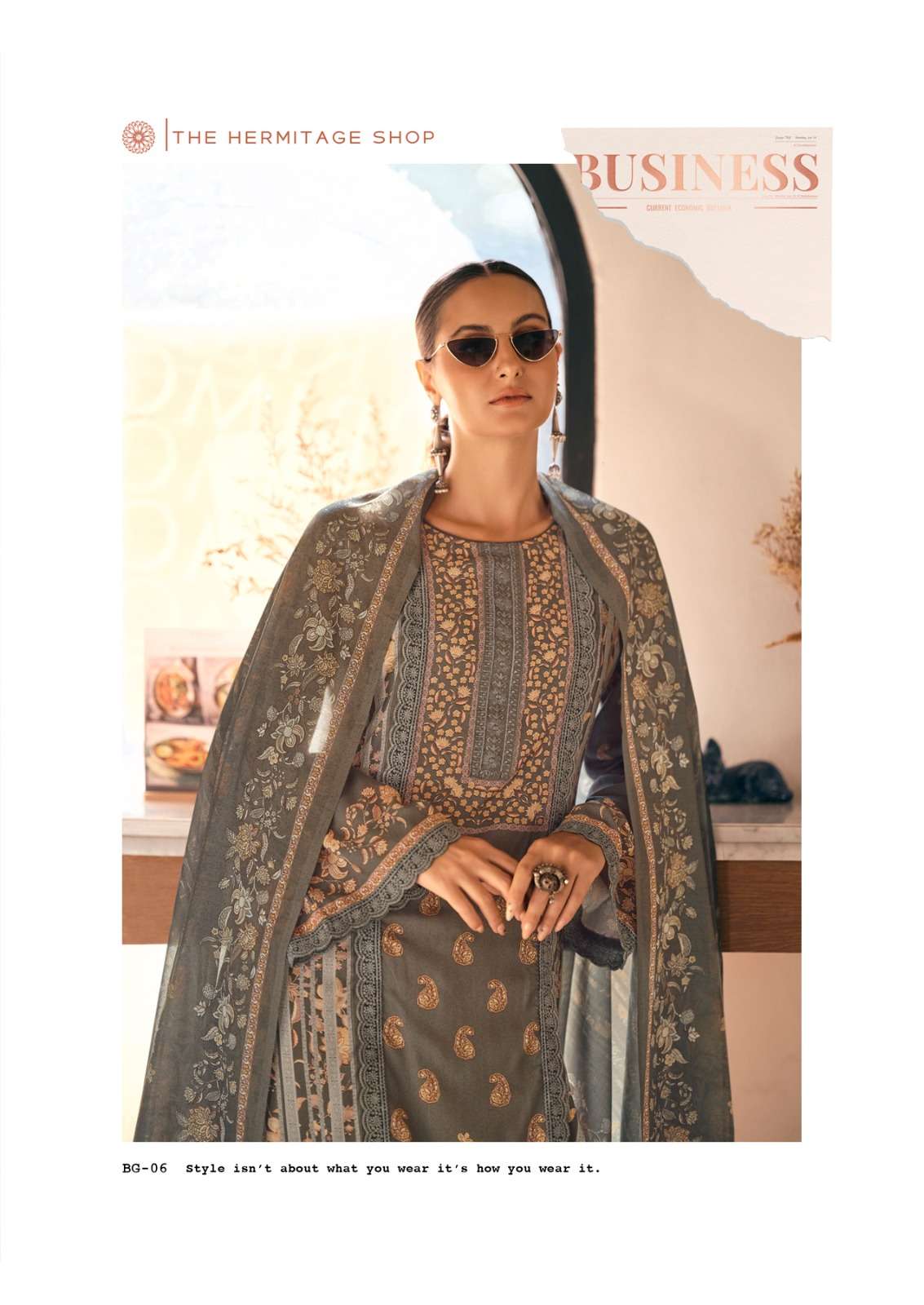 bagh edition-3 by hermitage colors latest designer party wear salwar kameez supplier surat