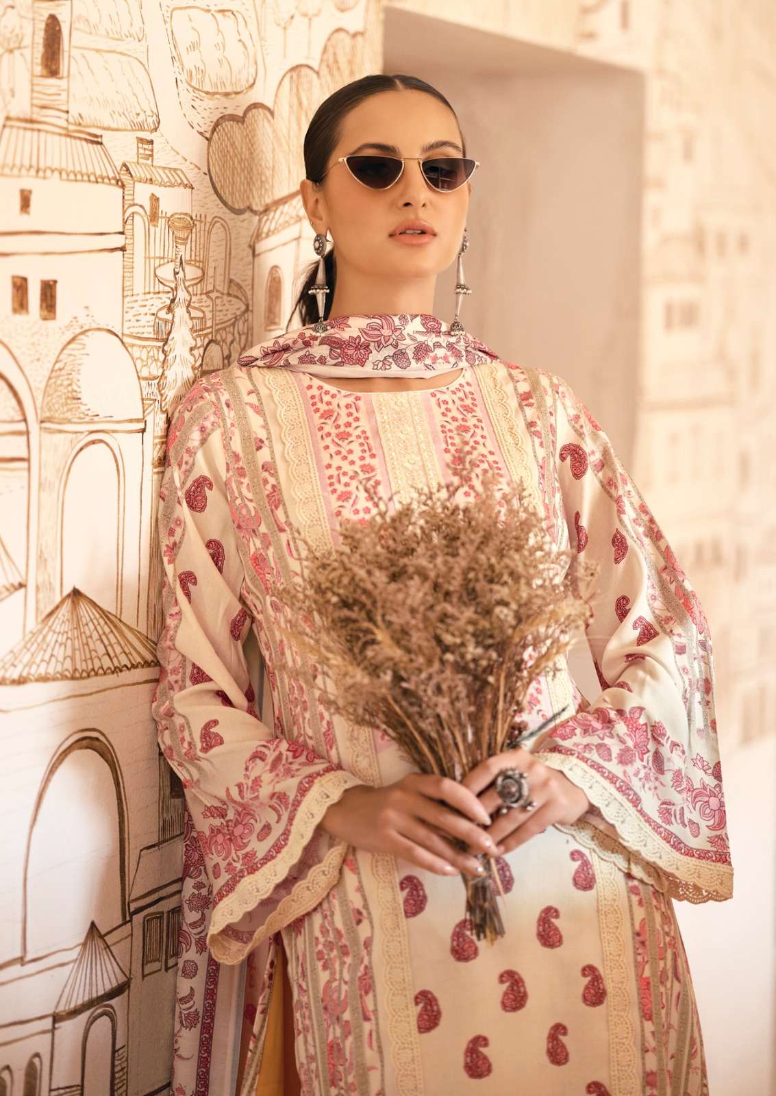 bagh edition-3 by hermitage colors latest designer party wear salwar kameez supplier surat