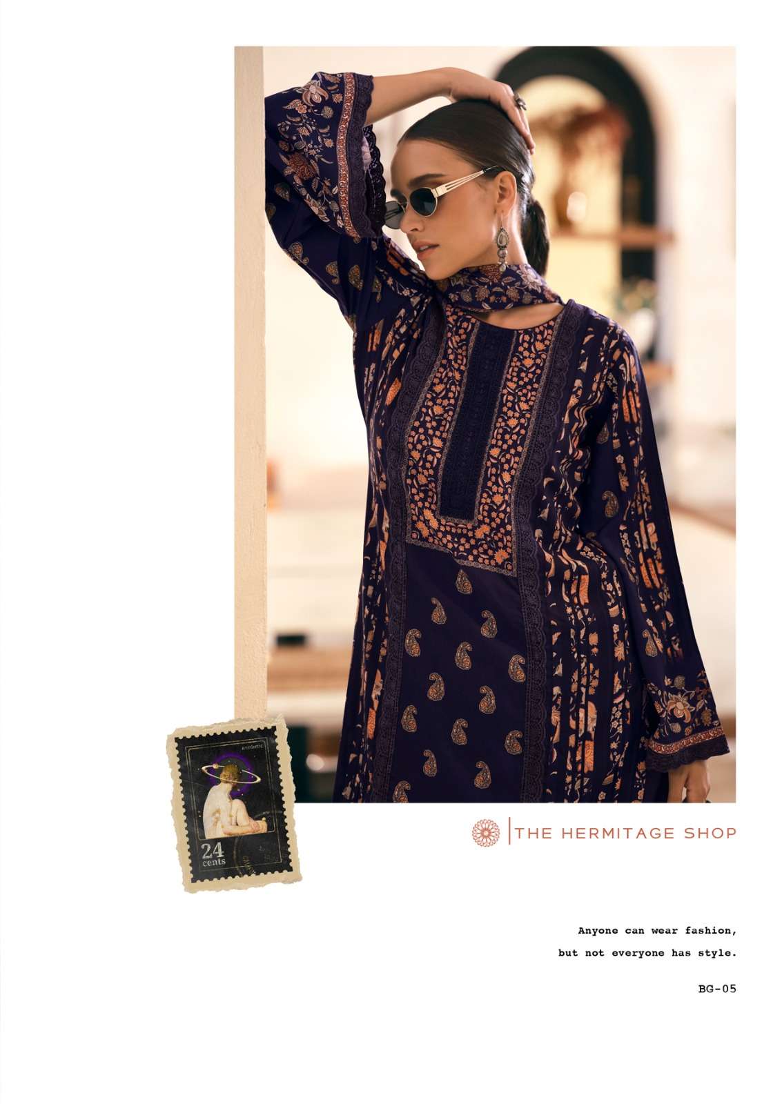bagh edition-3 by hermitage colors latest designer party wear salwar kameez supplier surat