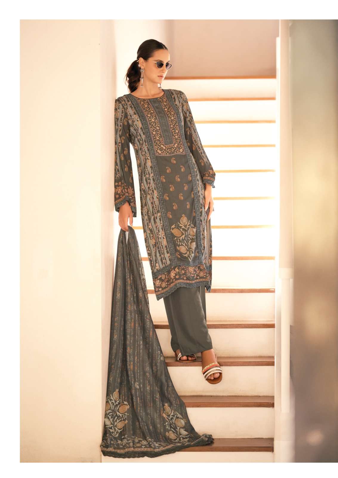 bagh edition-3 by hermitage colors latest designer party wear salwar kameez supplier surat