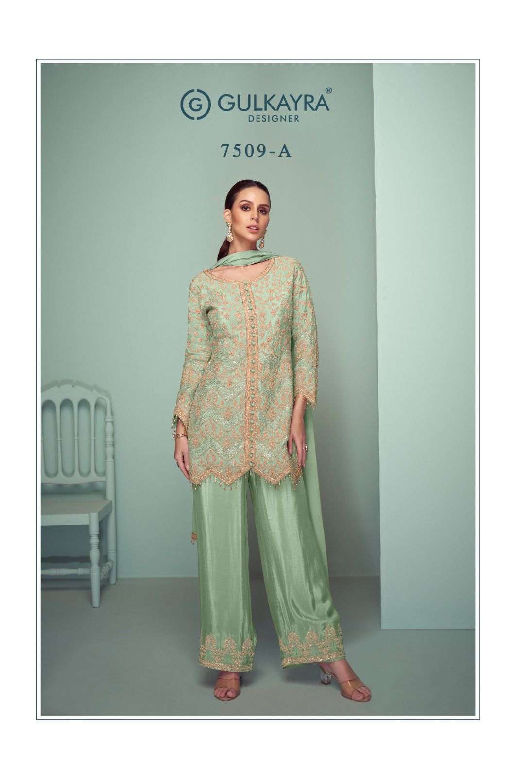 crown platinum by gulkayra colors latest designer stitched party wear collection surat
