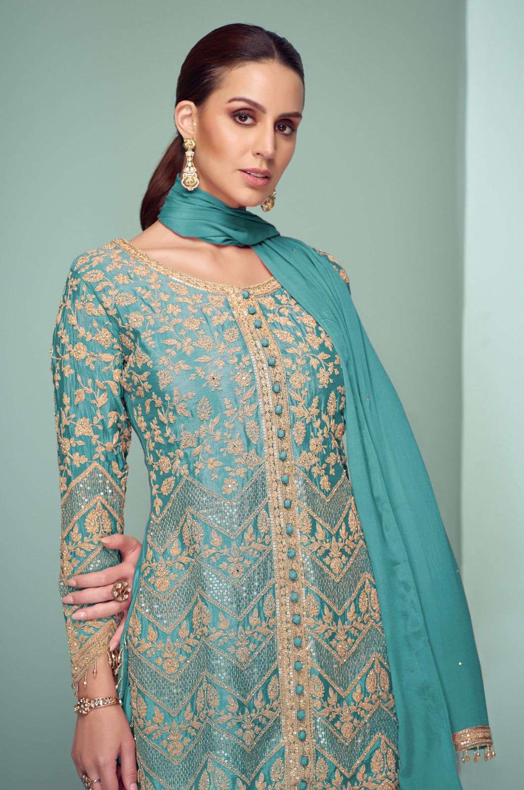 crown platinum by gulkayra colors latest designer stitched party wear collection surat