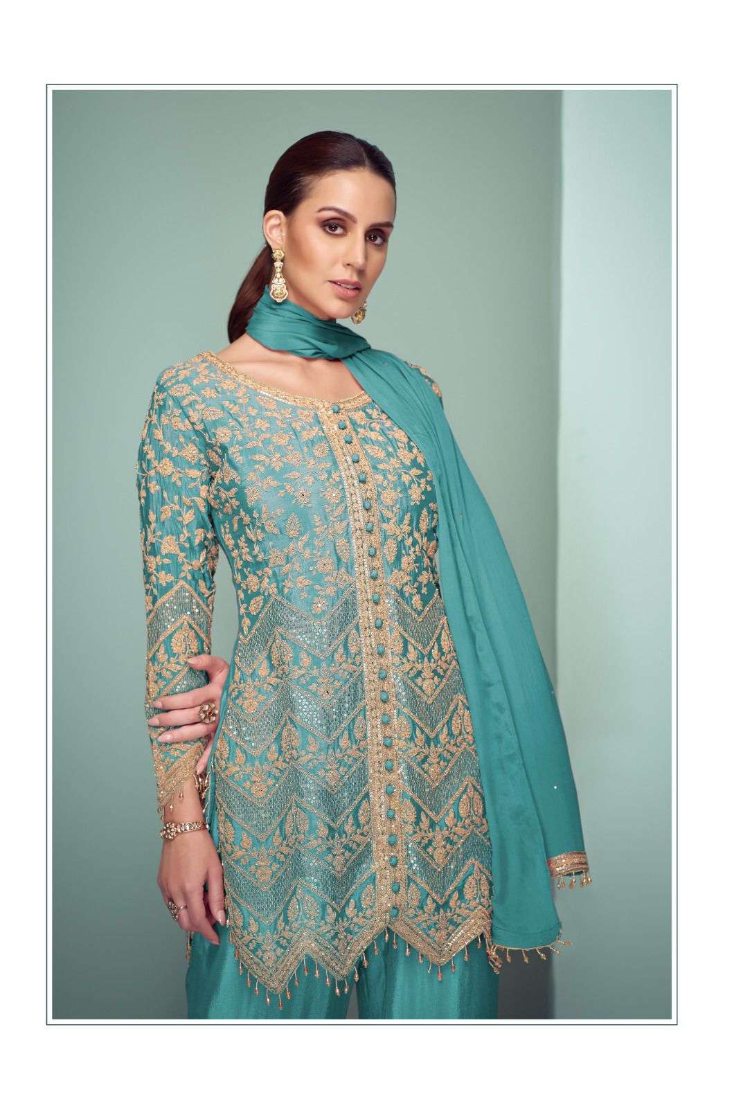 crown platinum by gulkayra colors latest designer stitched party wear collection surat