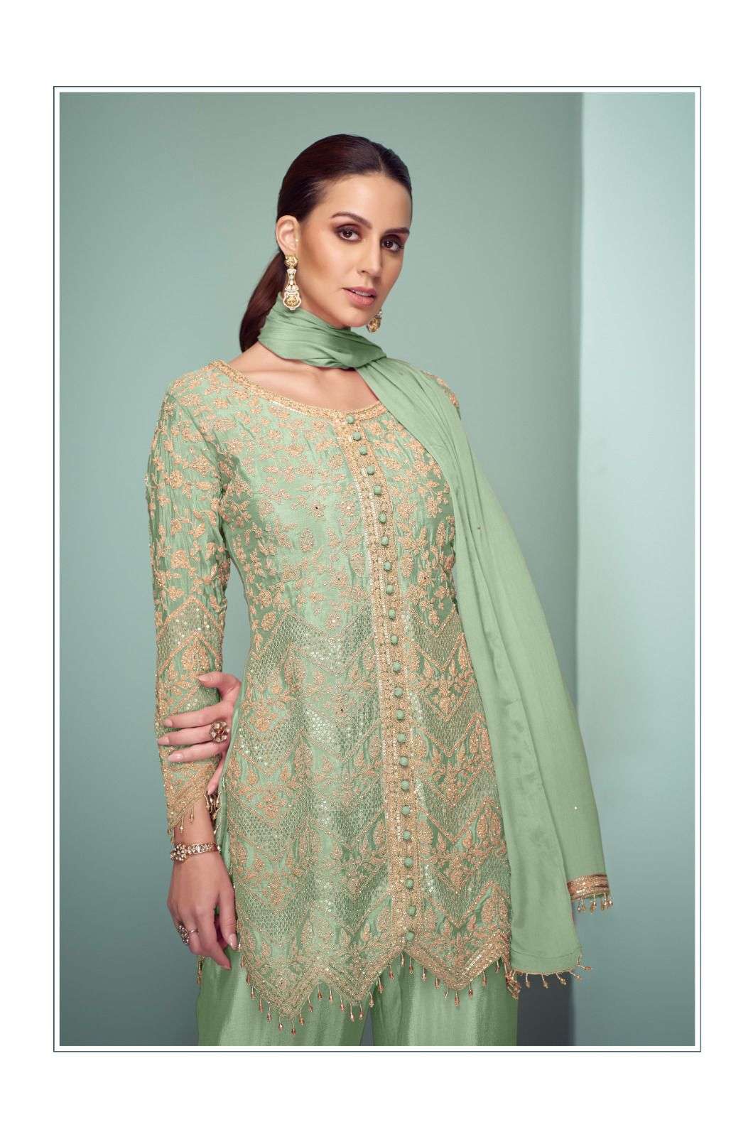 crown platinum by gulkayra colors latest designer stitched party wear collection surat