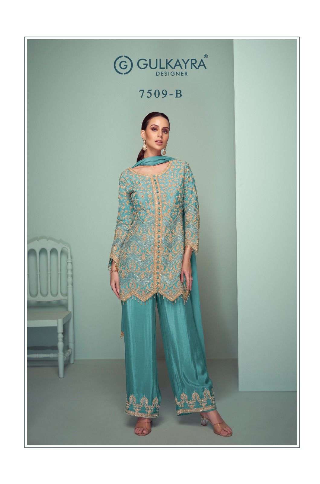crown platinum by gulkayra colors latest designer stitched party wear collection surat