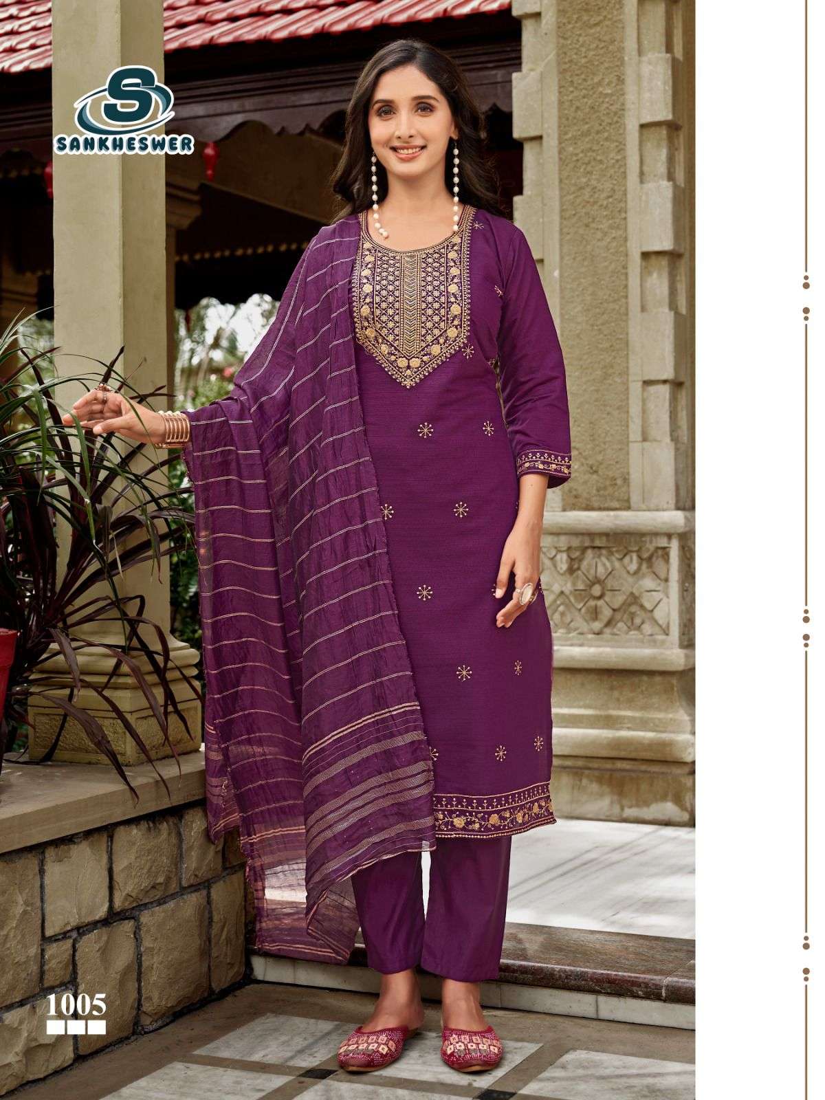 culbuli vol-1 by sankheswer colors fancy embroidered readymade salwar kameez online dealer surat