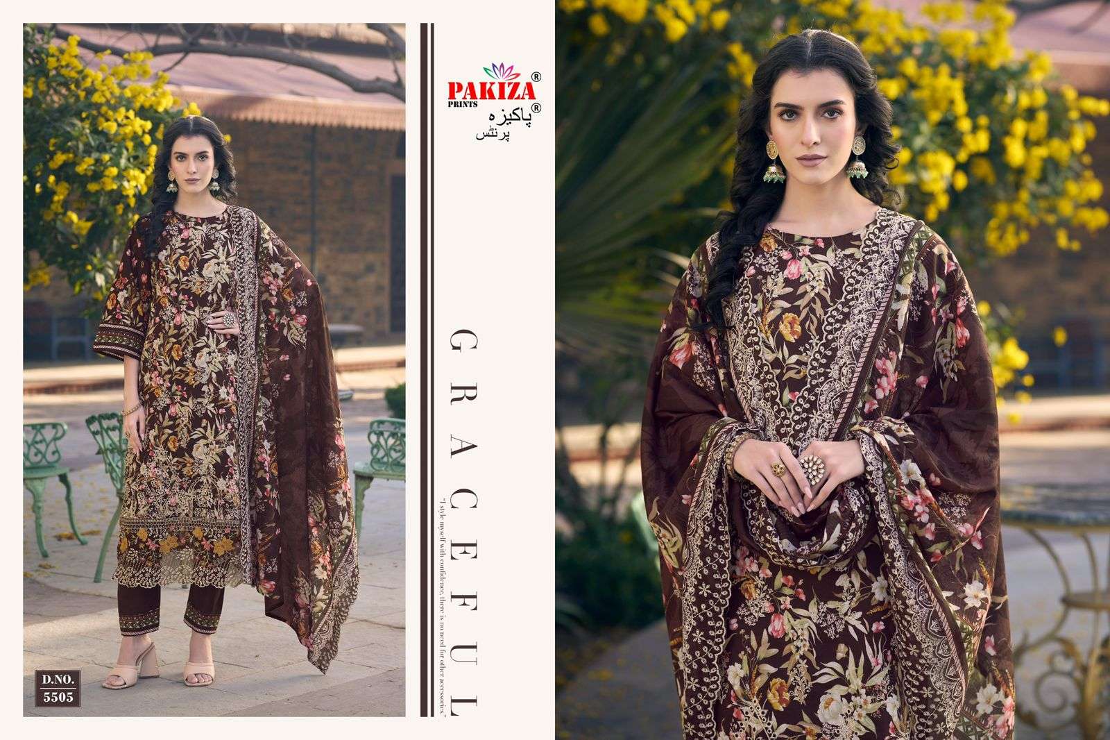 faraz vol-55 by pakiza colors latest designer party wear unstitch suit collection surat