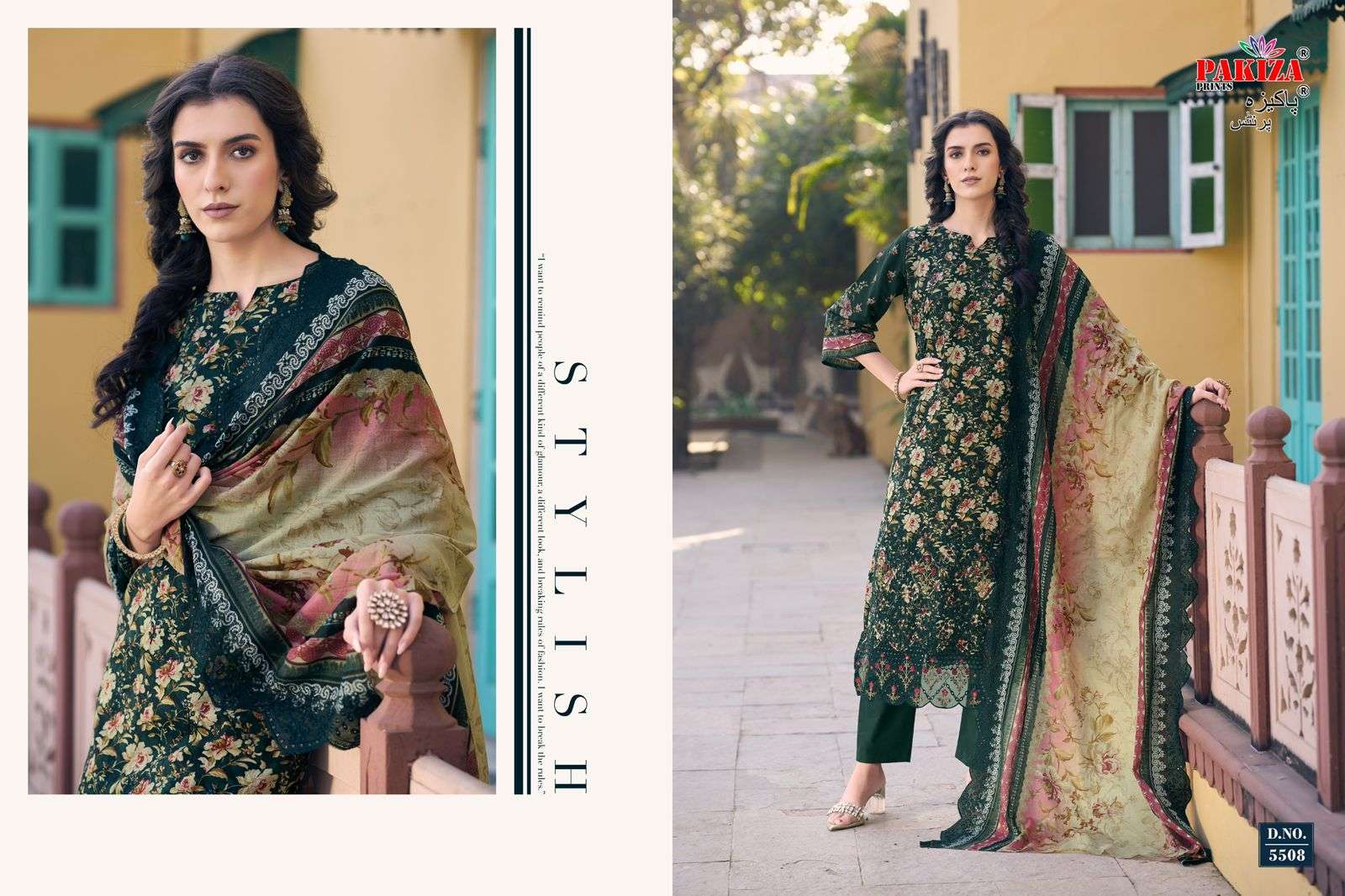 faraz vol-55 by pakiza colors latest designer party wear unstitch suit collection surat