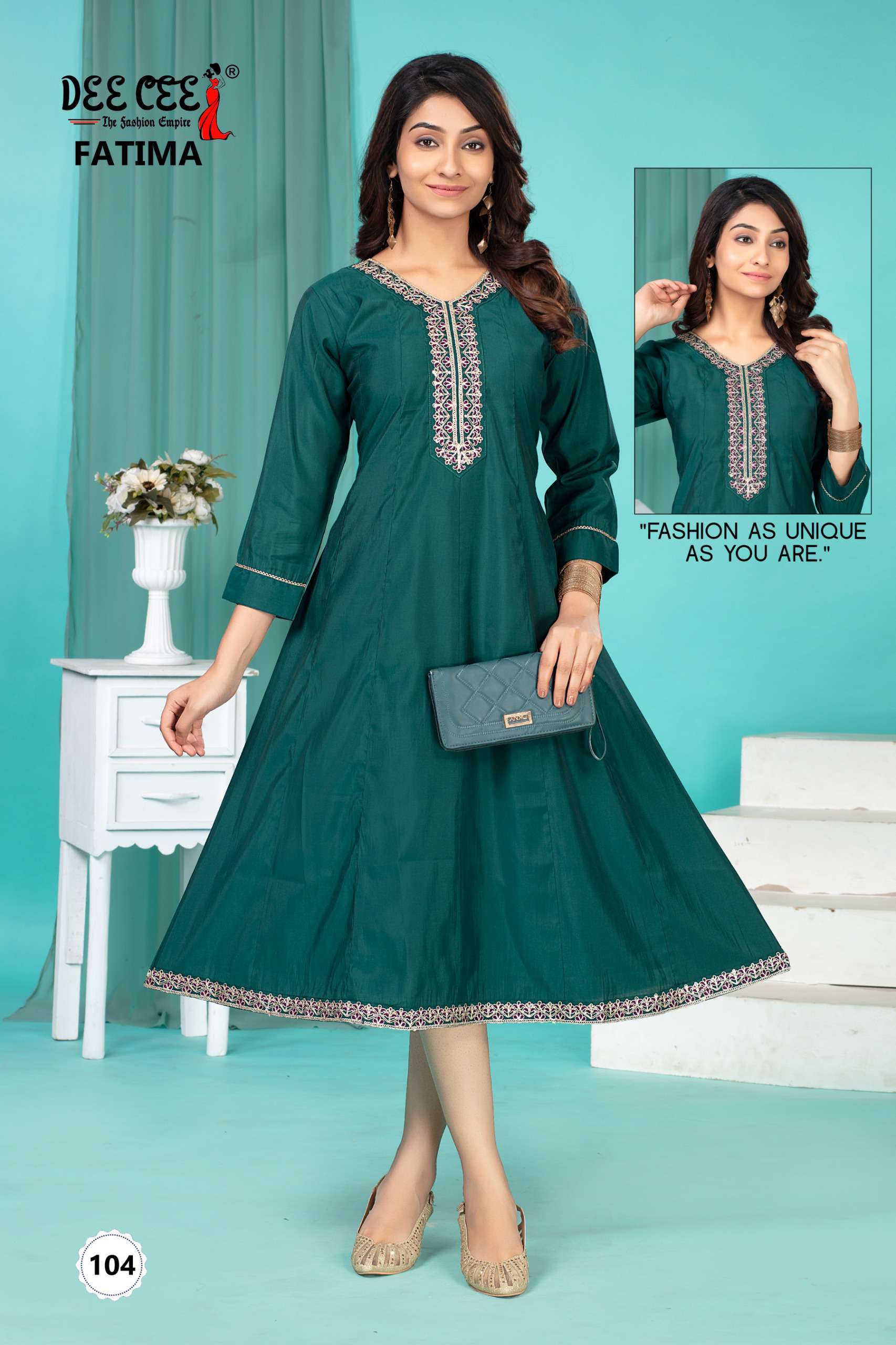 fatima by deecee colors exclusive designer roman silk readymade kurti supplier surat