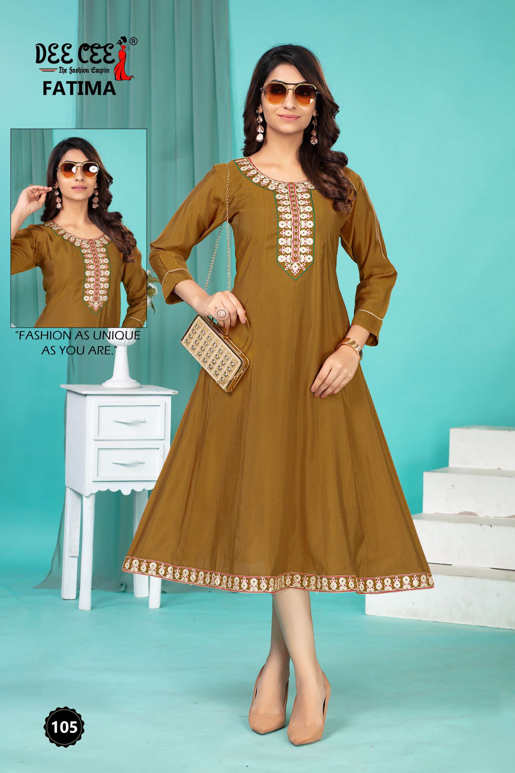 fatima by deecee colors exclusive designer roman silk readymade kurti supplier surat
