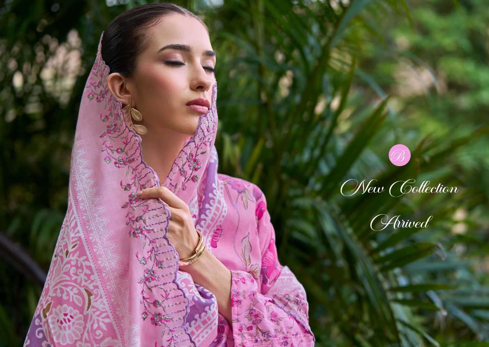 fiza by belliza designer colors cotton print with embroidered suit wholesaler surat