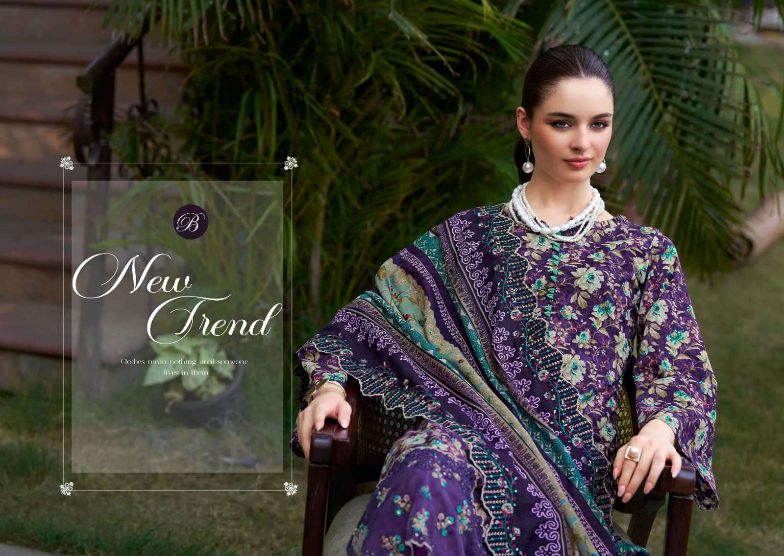 fiza by belliza designer colors cotton print with embroidered suit wholesaler surat