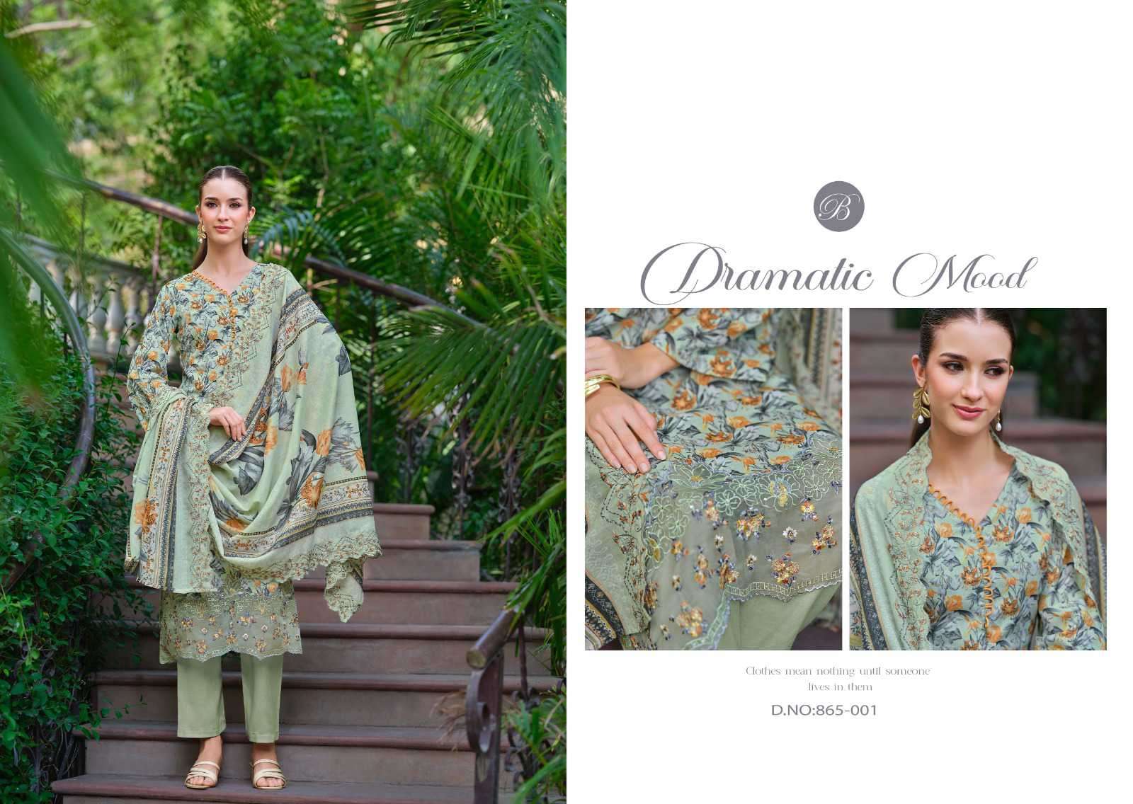 fiza by belliza designer colors cotton print with embroidered suit wholesaler surat