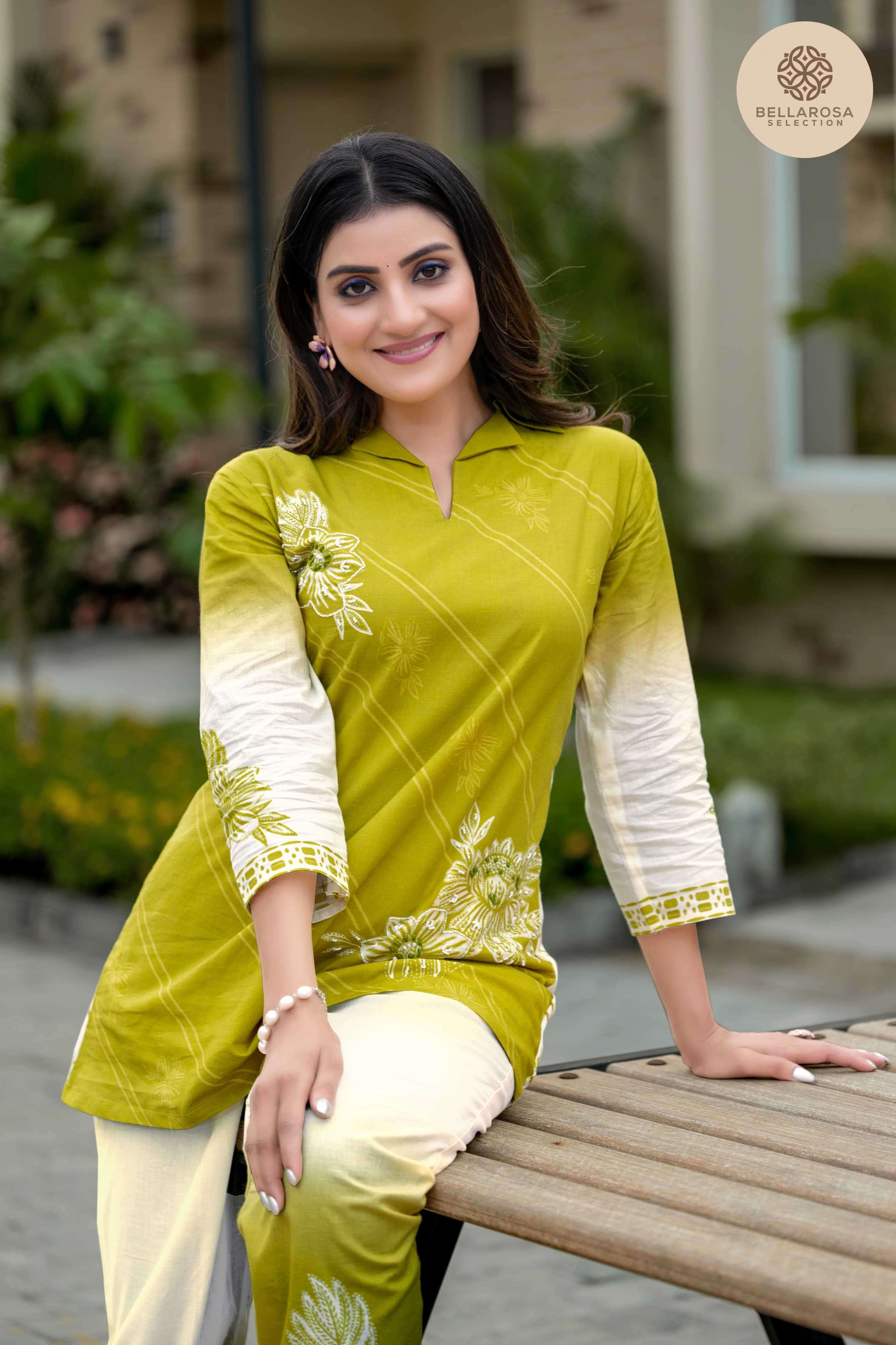 flora by bellrosa 101-105 series exclusive designer cotton cord set collection surat