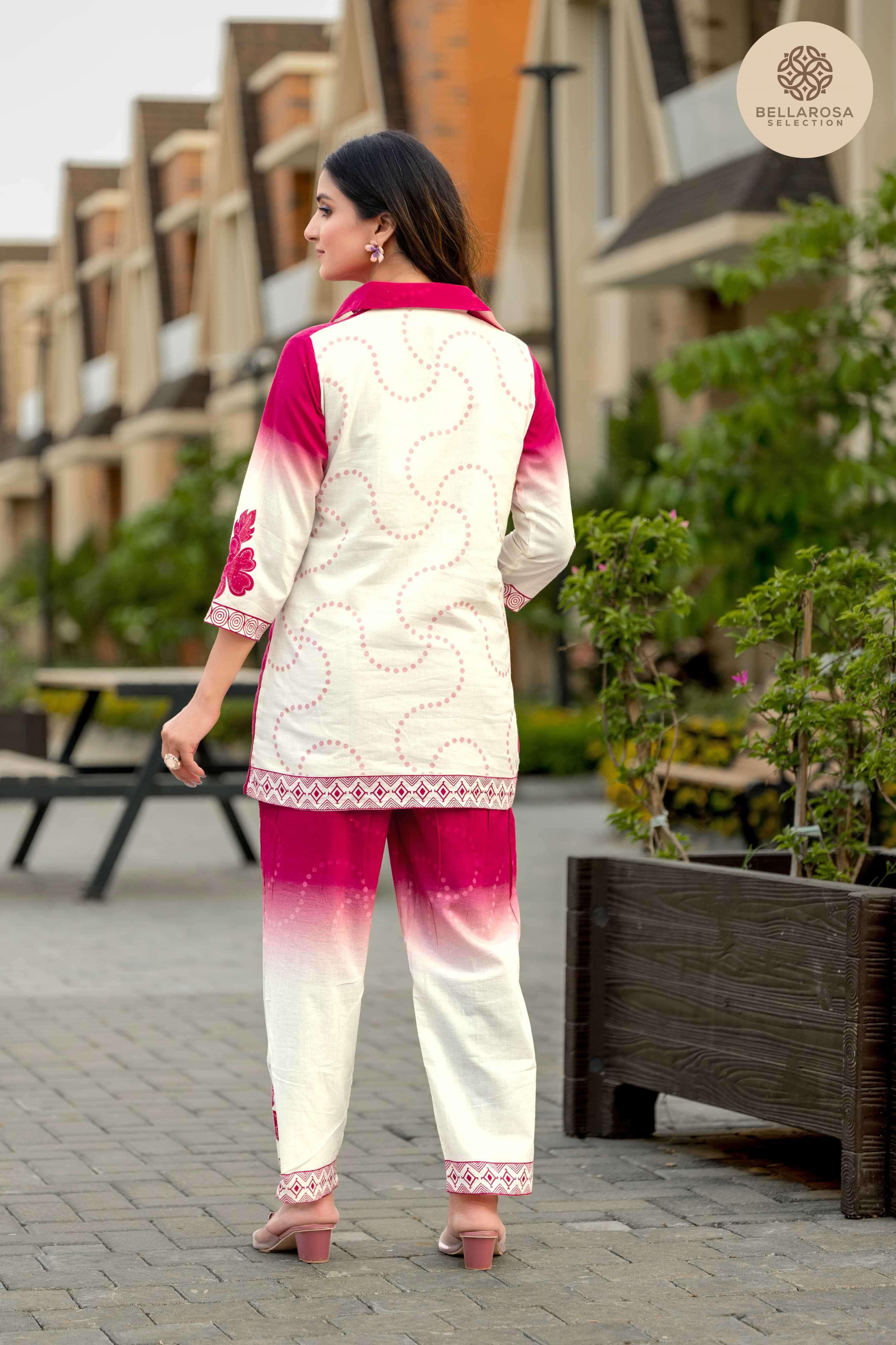 flora by bellrosa 101-105 series exclusive designer cotton cord set collection surat