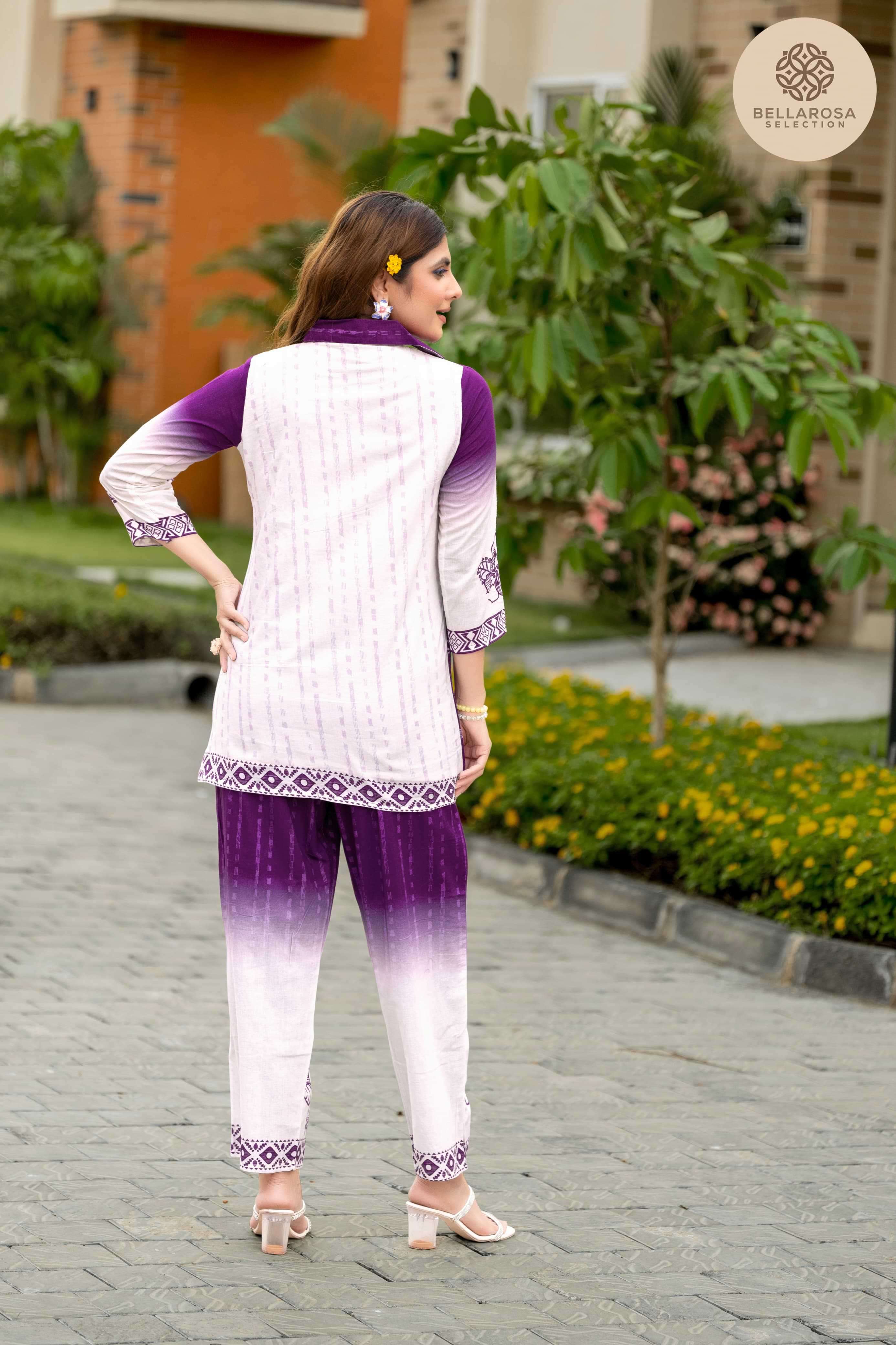 flora by bellrosa 101-105 series exclusive designer cotton cord set collection surat