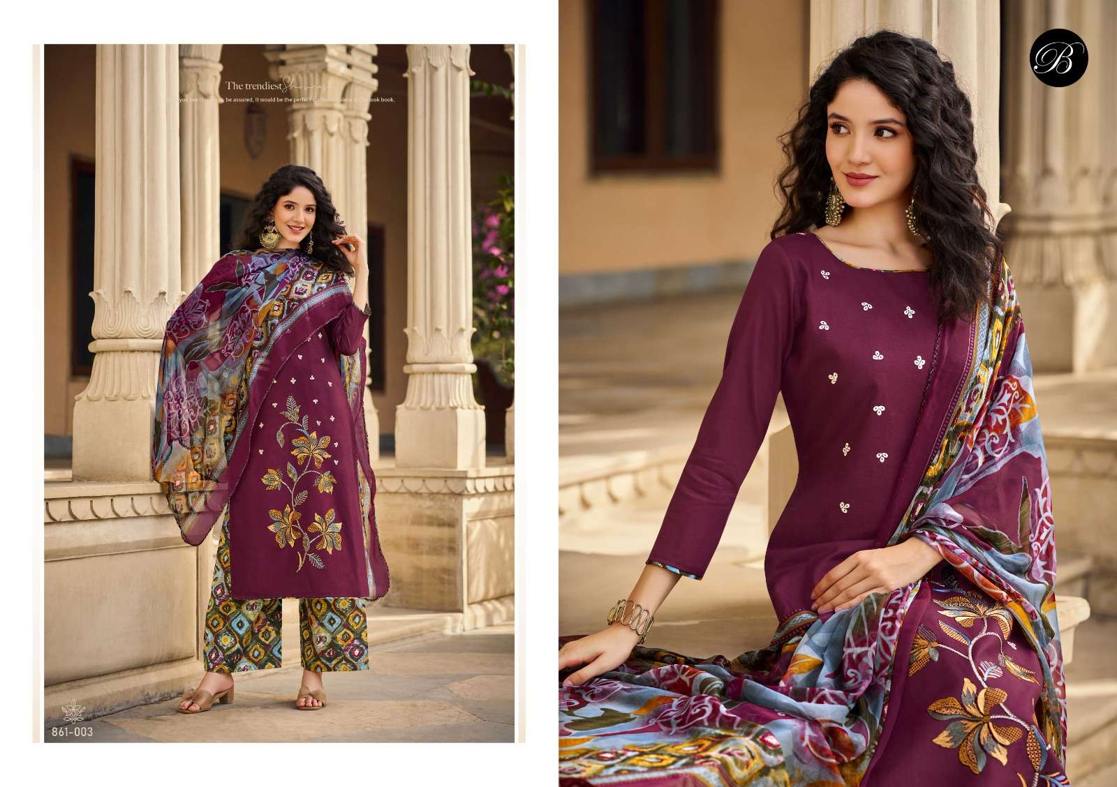 gulkayra vol-2 by belliza designer colors exclusive embroidered jam salwar suit wholesaler surat