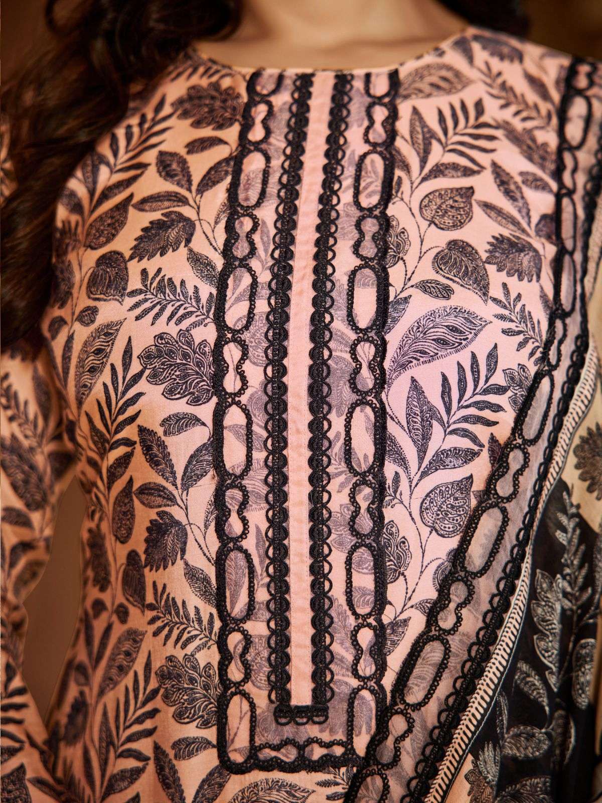 historic by ibiza colors exclusive embroidery work with digital printed muslin suit exporter surat
