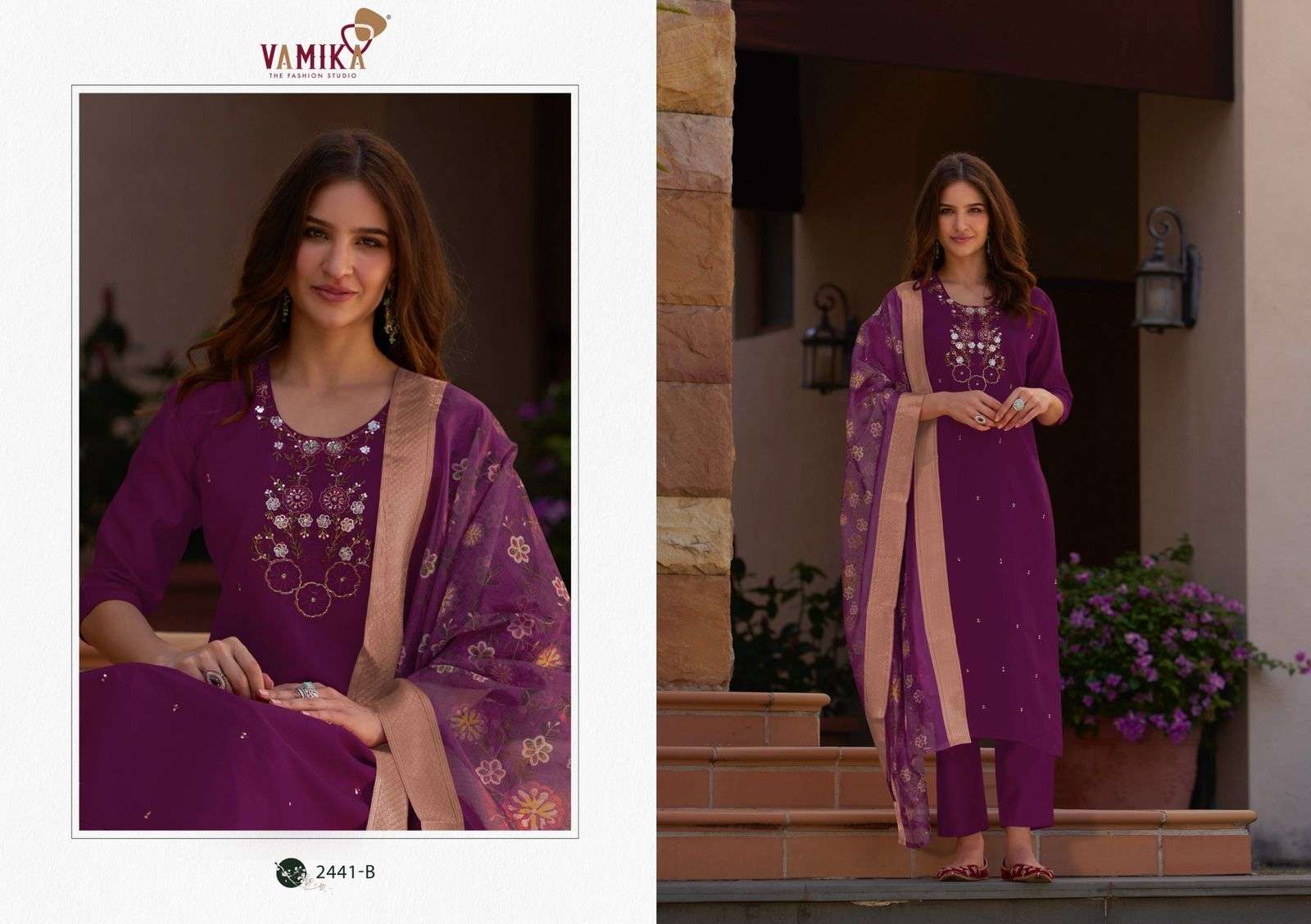 jannat vol-1 by vamika colors designer party wear readymade salwar kameez online dealer surat