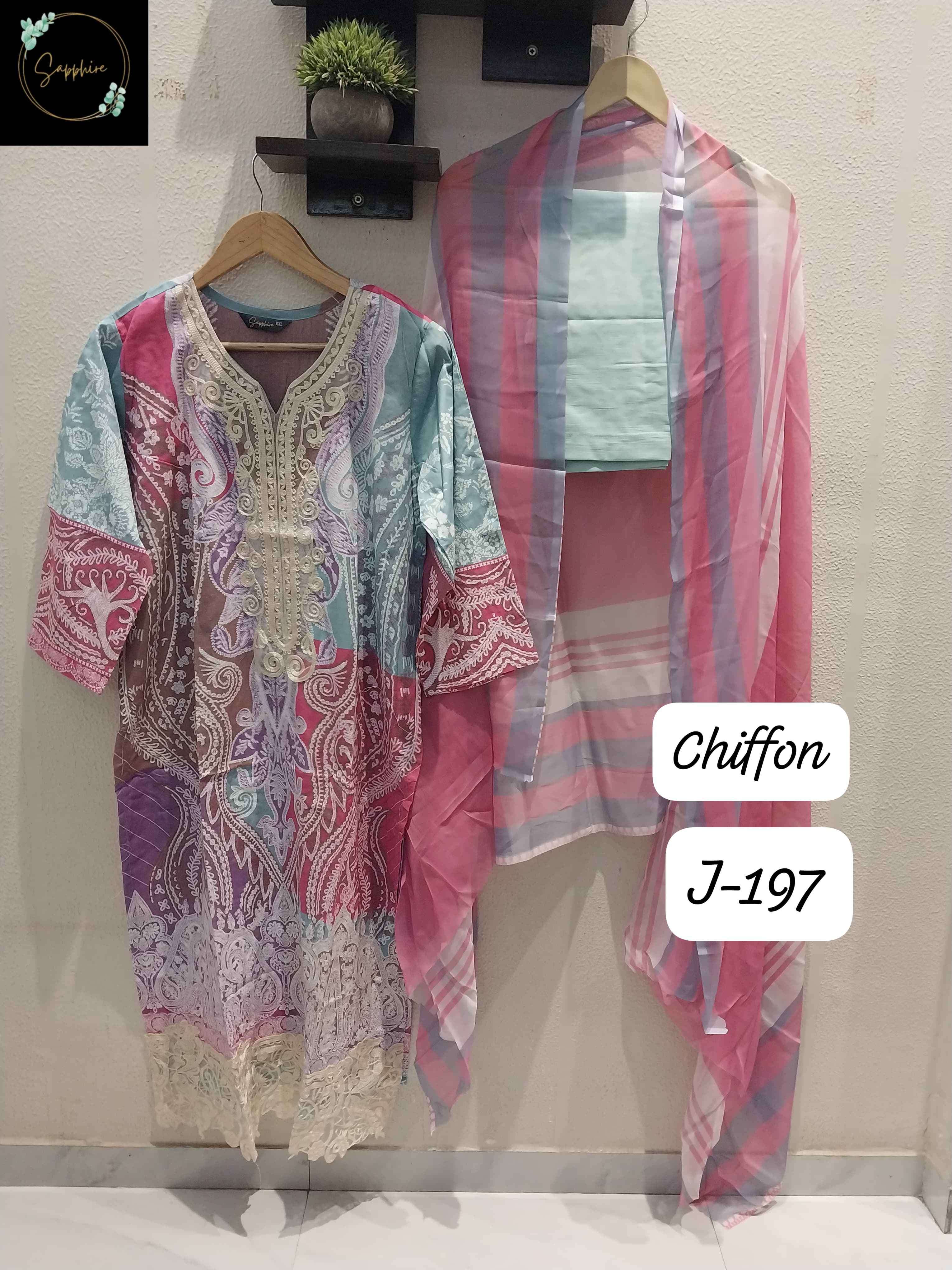 jazmin vol-197 by sapphire colors exclusive designer lawn pakistani suit exporter surat