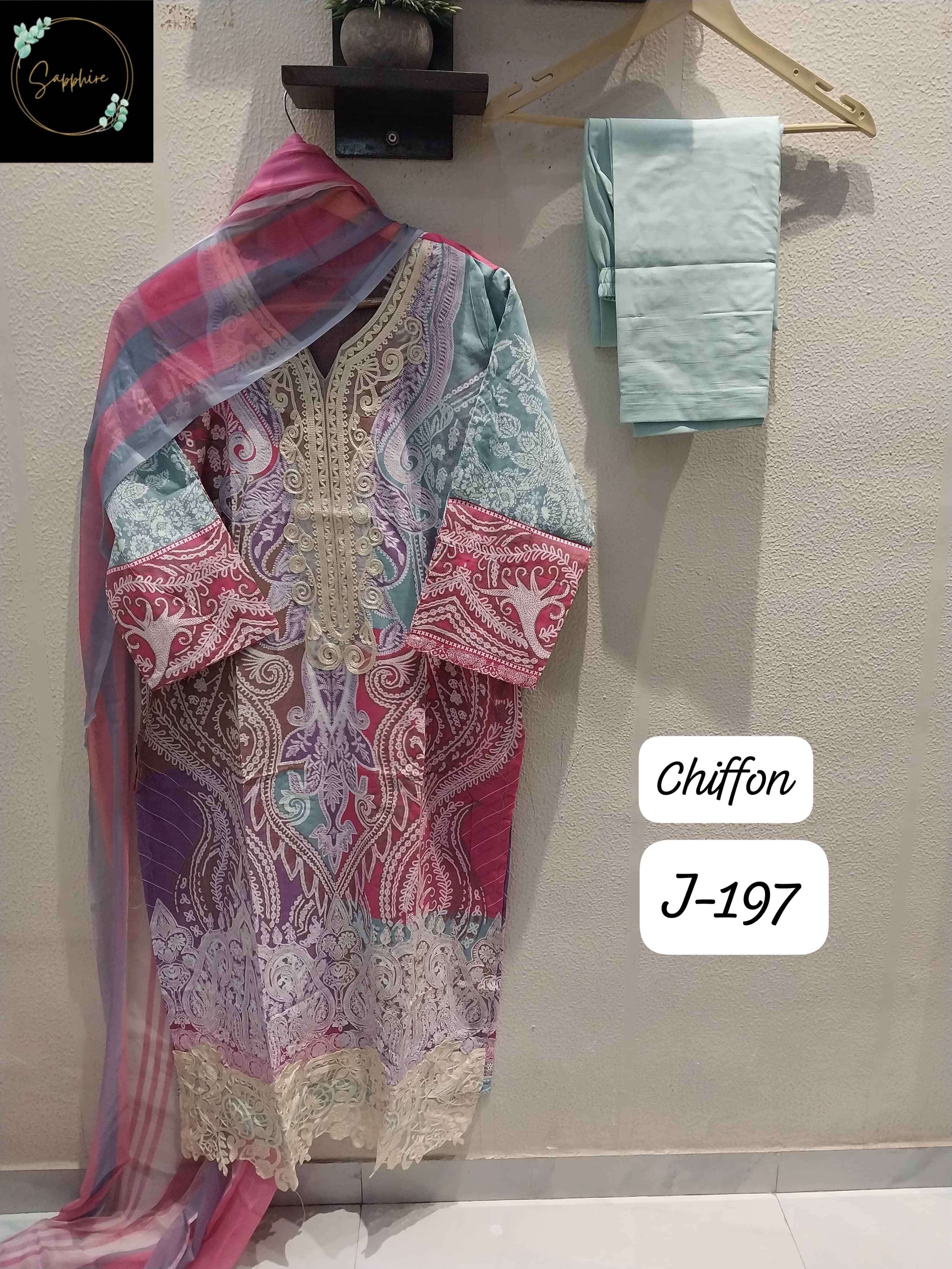 jazmin vol-197 by sapphire colors exclusive designer lawn pakistani suit exporter surat