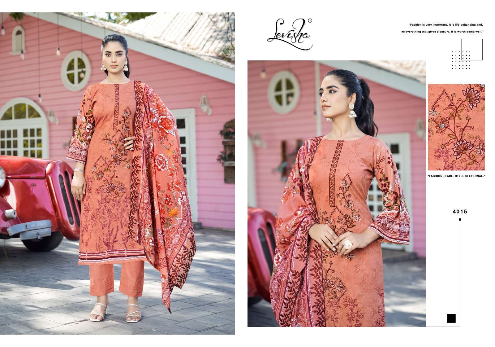 madhubala vol-4 by levisha colors pakistani style printed fancy embroidered suit exporter surat