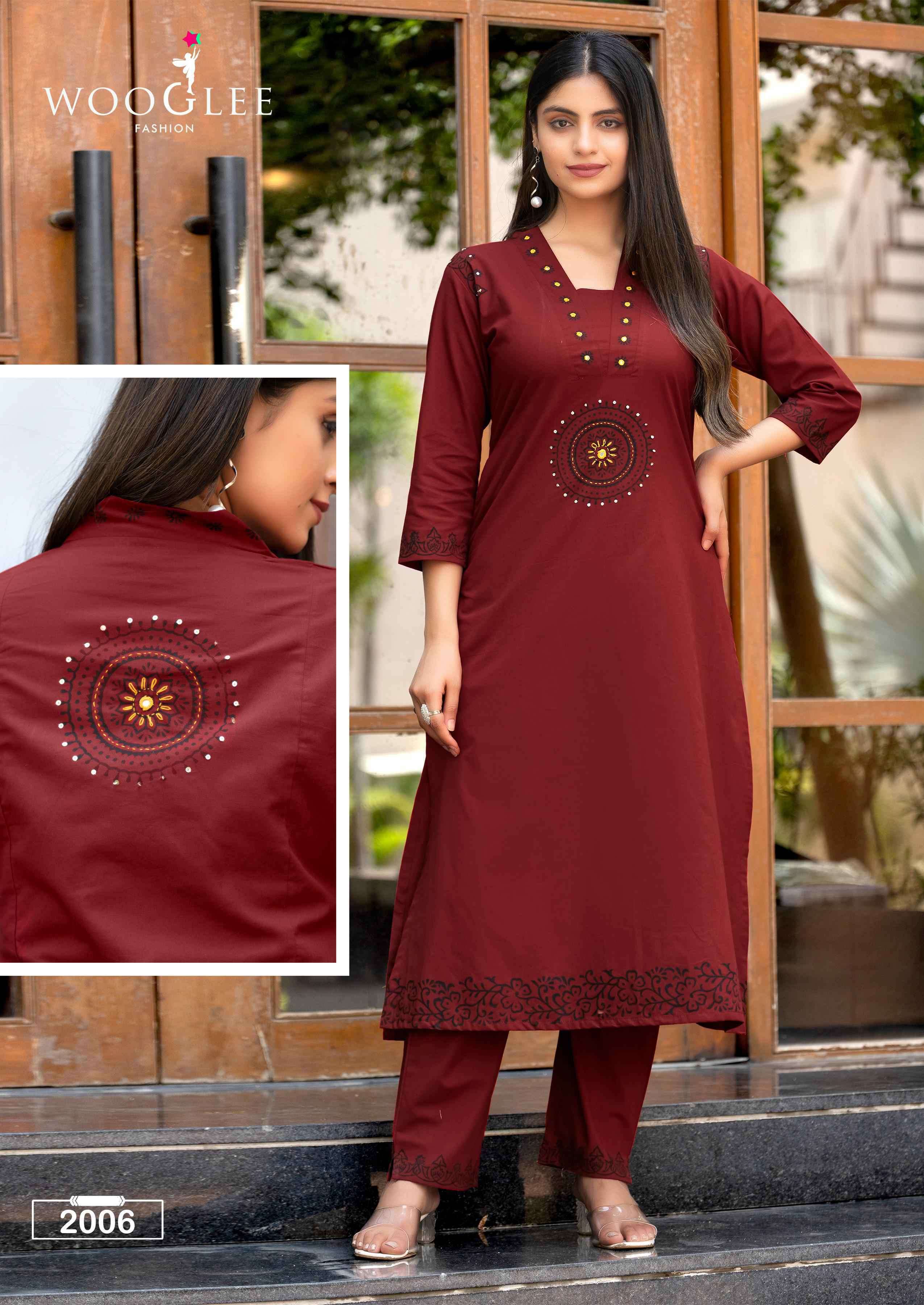 malvika by wooglee 2001-2006 series pure cotton summer wear cord set wholesale surat