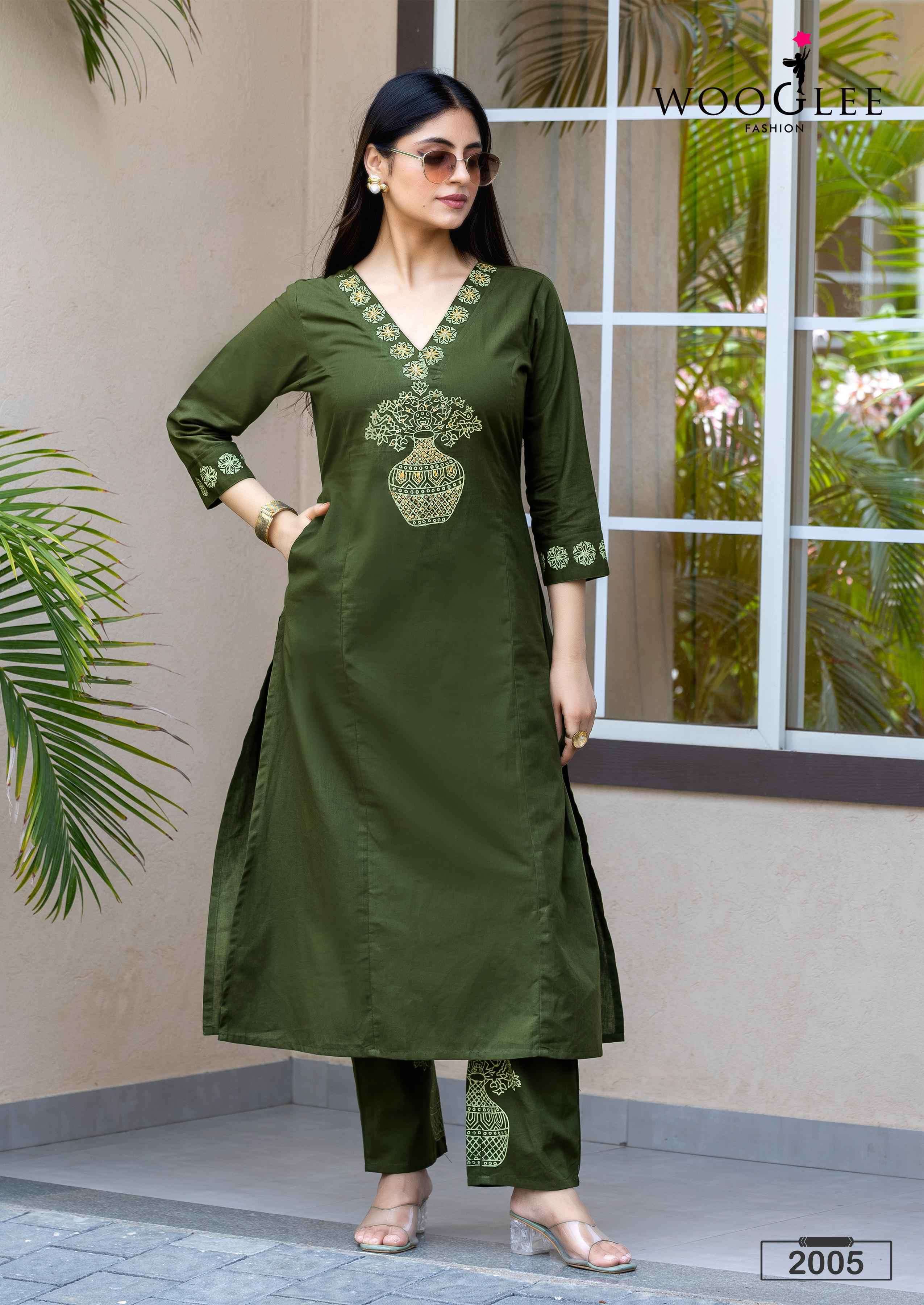 malvika by wooglee 2001-2006 series pure cotton summer wear cord set wholesale surat