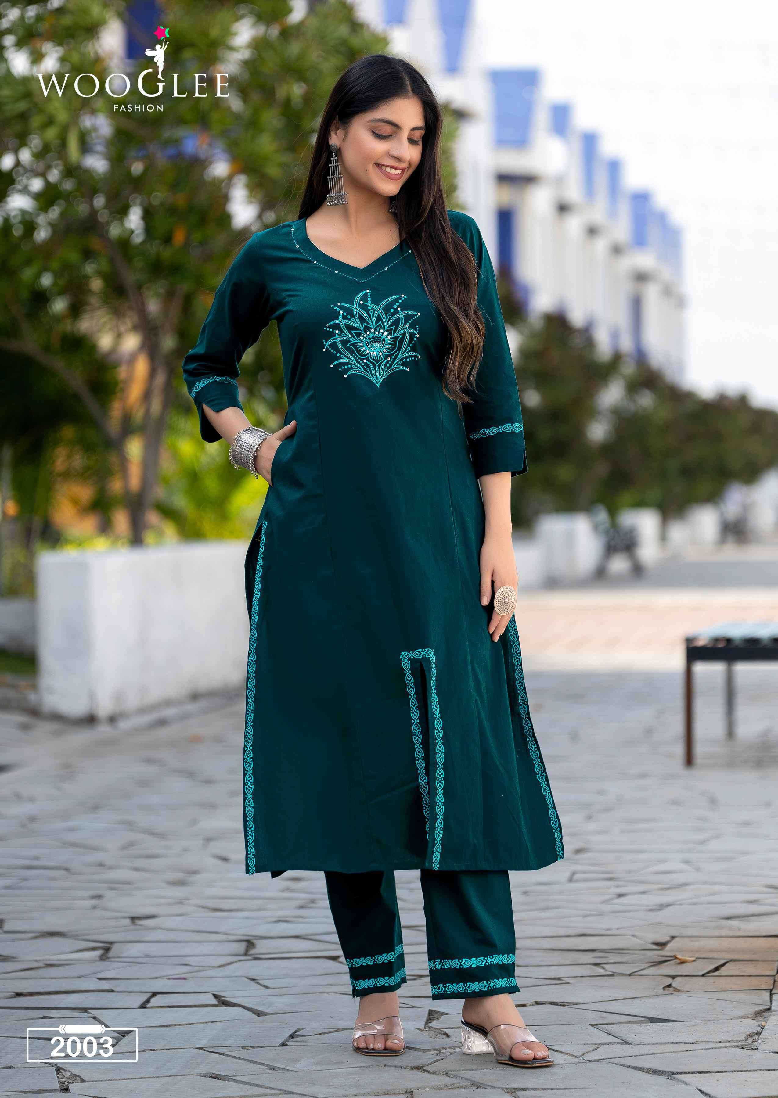 malvika by wooglee 2001-2006 series pure cotton summer wear cord set wholesale surat