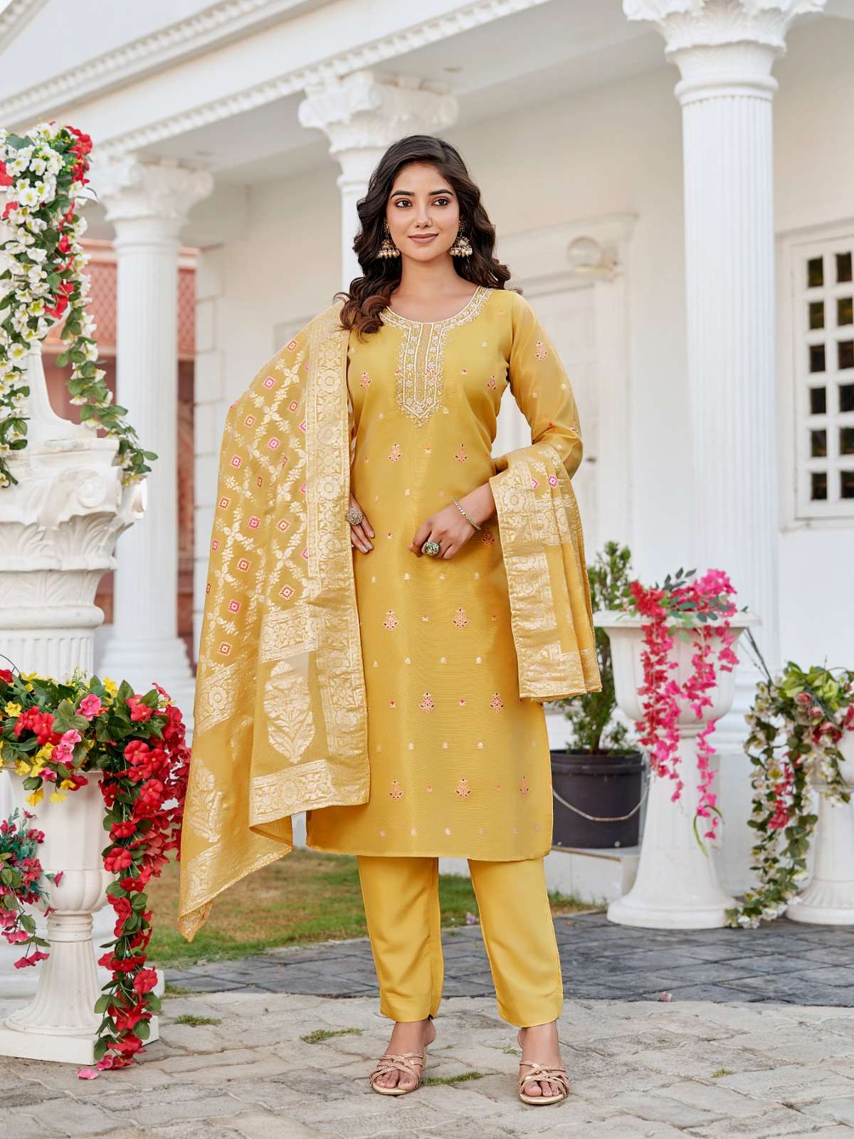 manasvi by aanchi colors jacquard fancy work stylish kurti online dealer surat