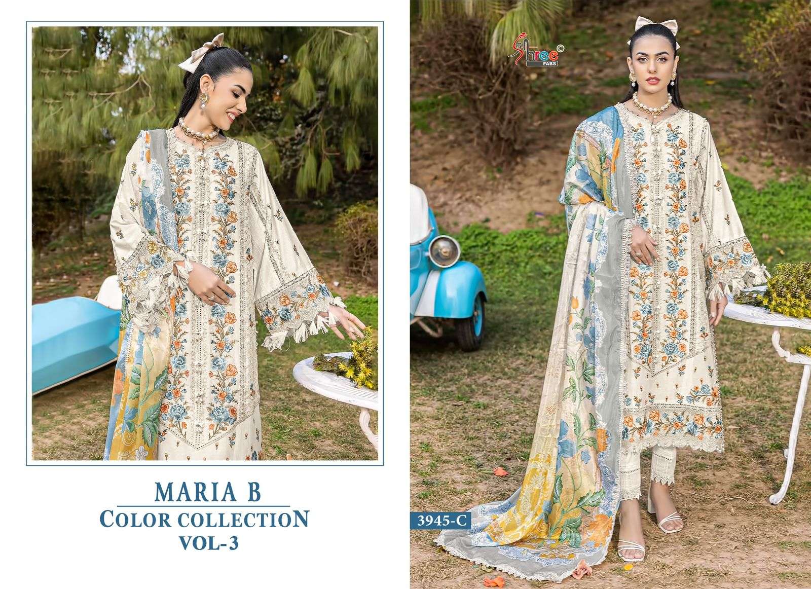 maria b colour collection vol-3 by shree fabs colors exclusive designer pakistani wear suit supplier 