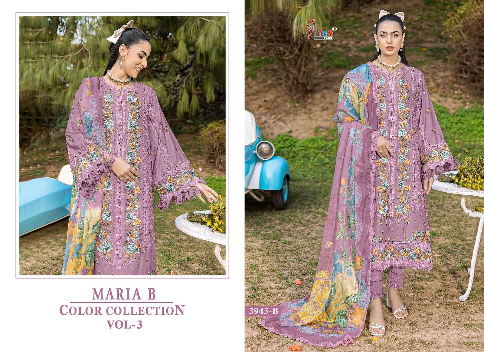 maria b colour collection vol-3 by shree fabs colors exclusive designer pakistani wear suit supplier 