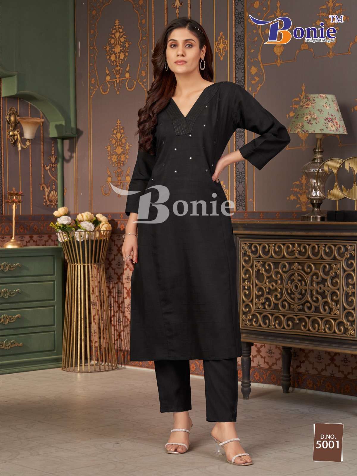 naina vol-5 by bonie colors latest designer party wear kurti exporter surat