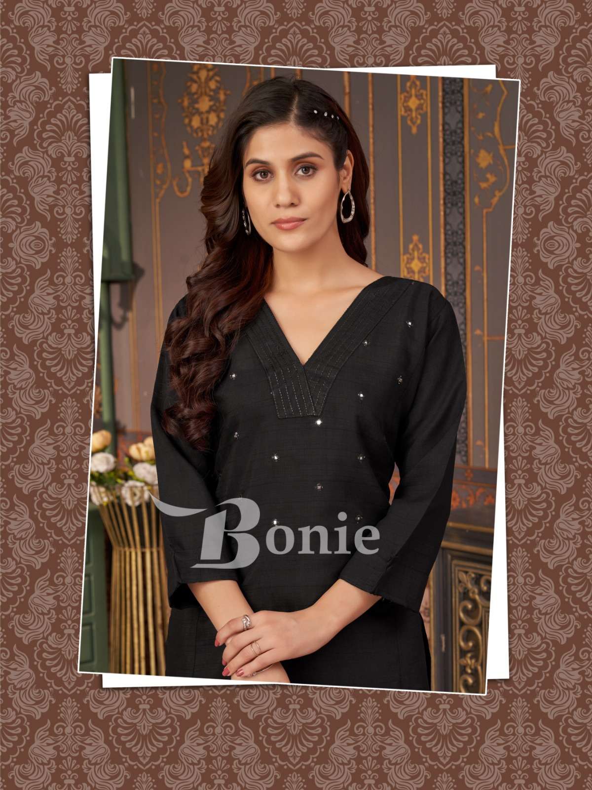 naina vol-5 by bonie colors latest designer party wear kurti exporter surat