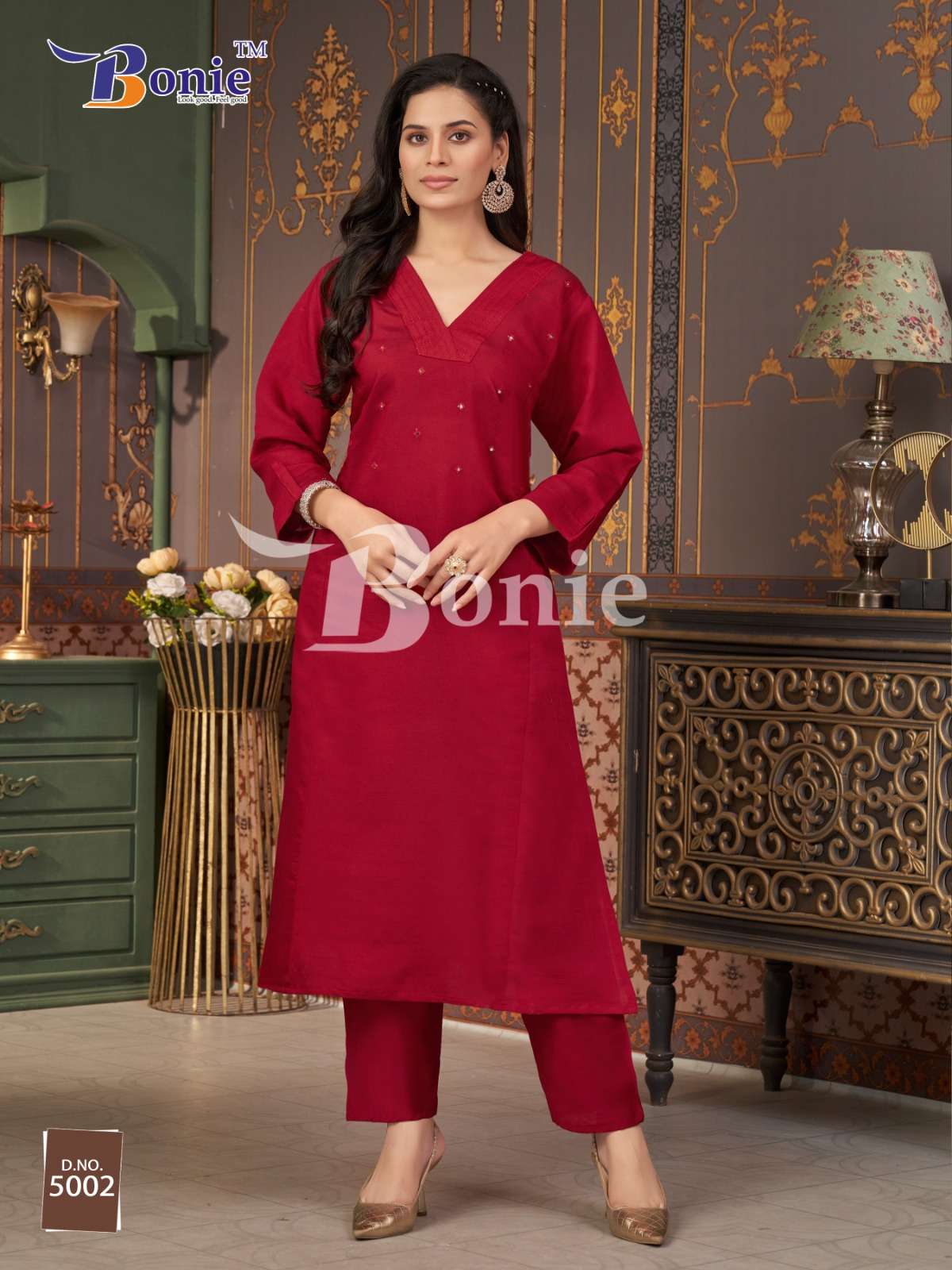 naina vol-5 by bonie colors latest designer party wear kurti exporter surat