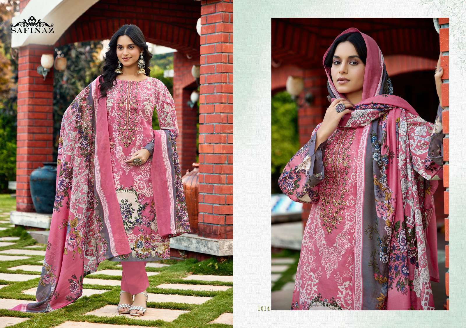 nazakat by safinaz colors heavy self embroidered pakistani style suit exporter surat