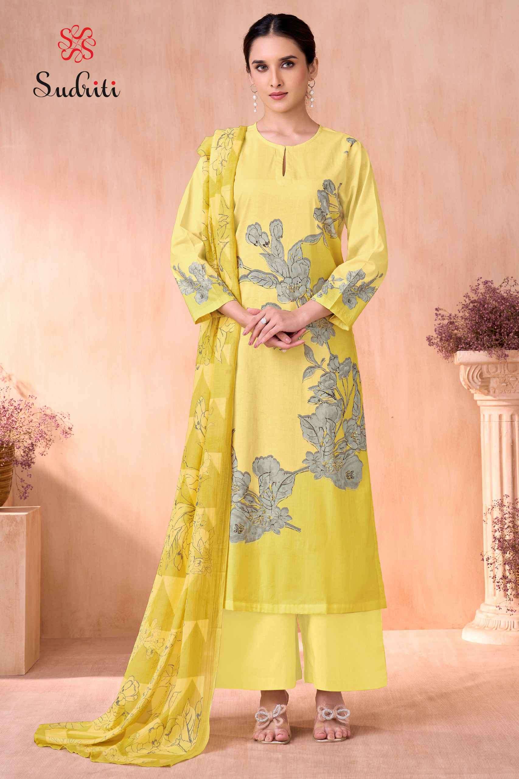 olivia by sudriti colors latest designer casual wear lawn cotton printed suit supplier 