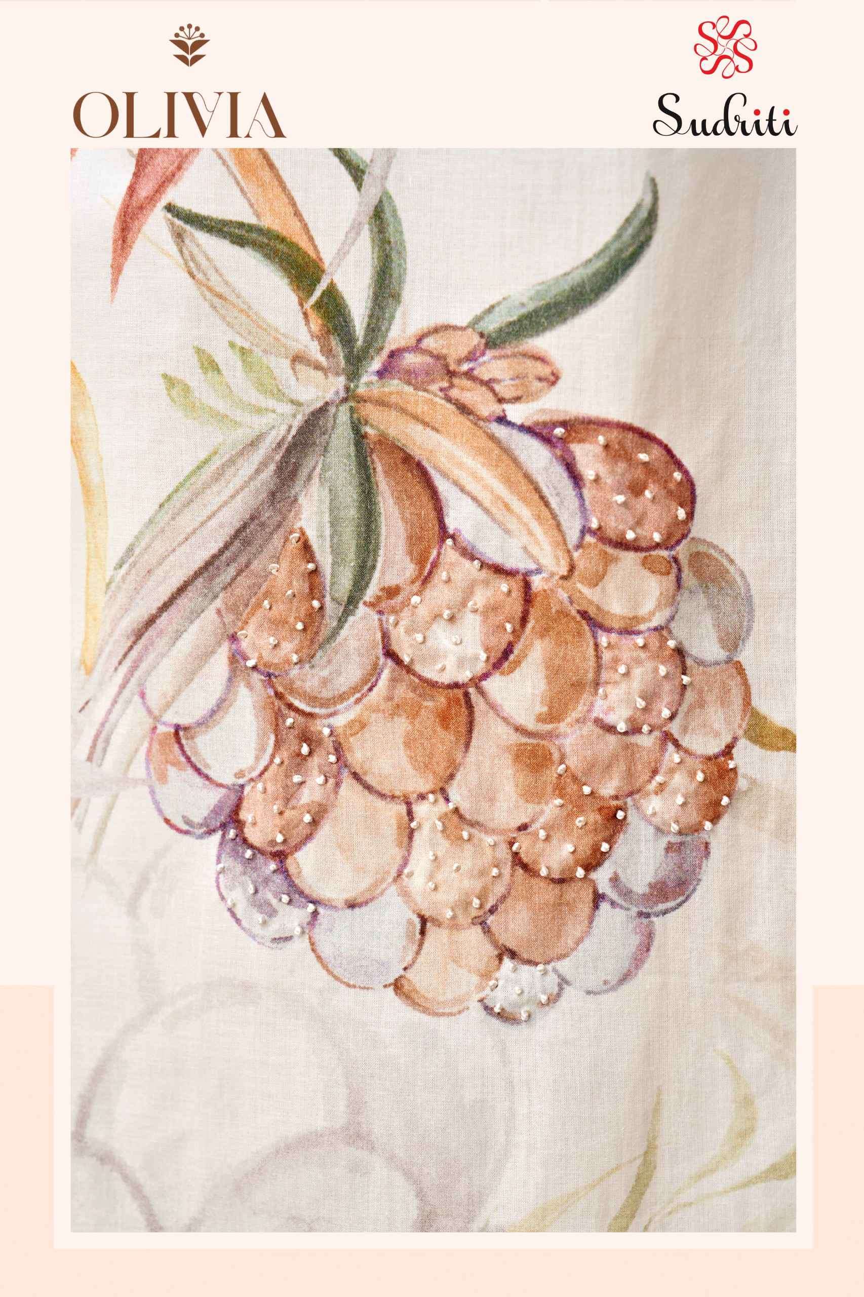 olivia by sudriti colors latest designer casual wear lawn cotton printed suit supplier 