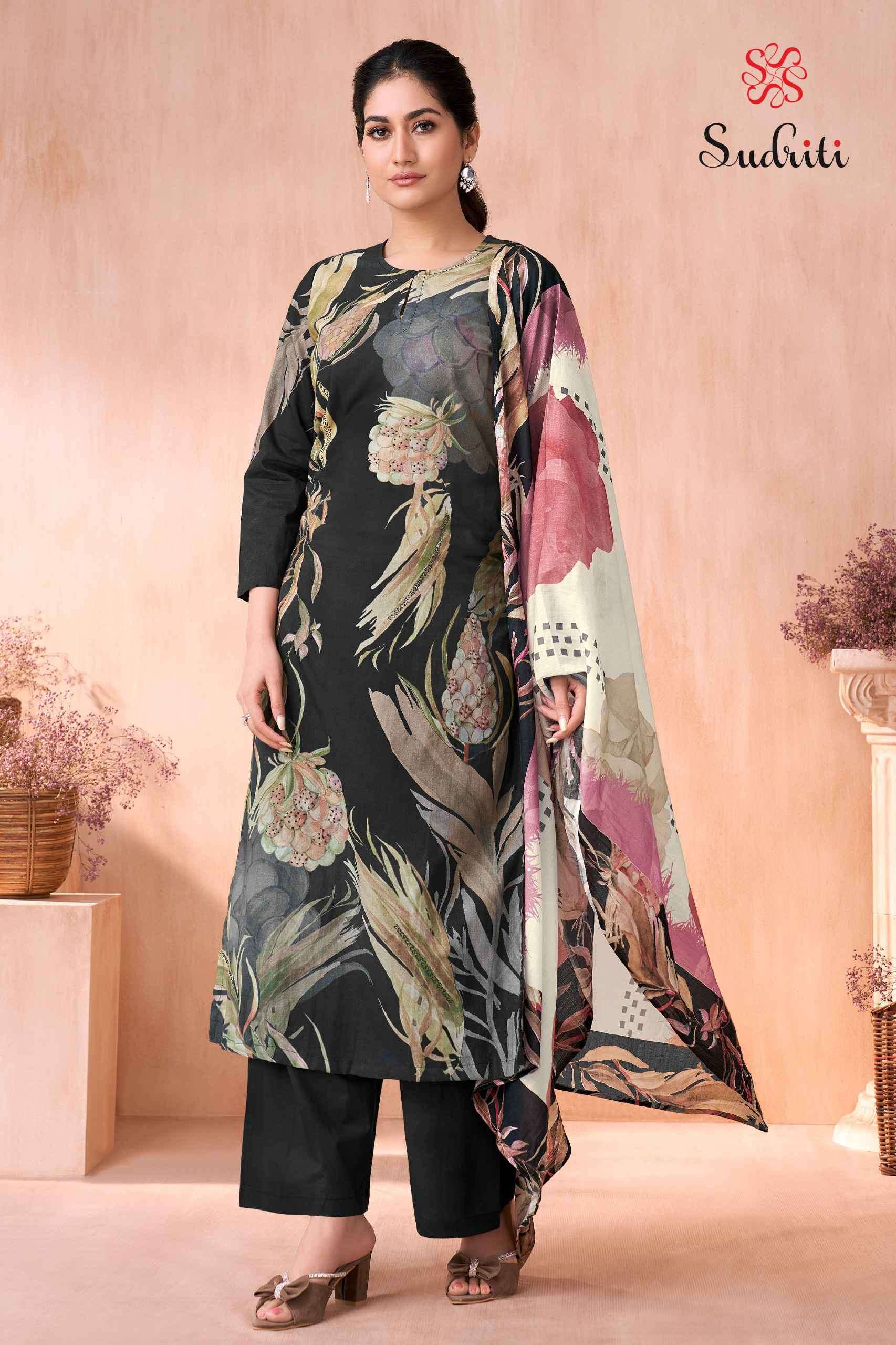 olivia by sudriti colors latest designer casual wear lawn cotton printed suit supplier 