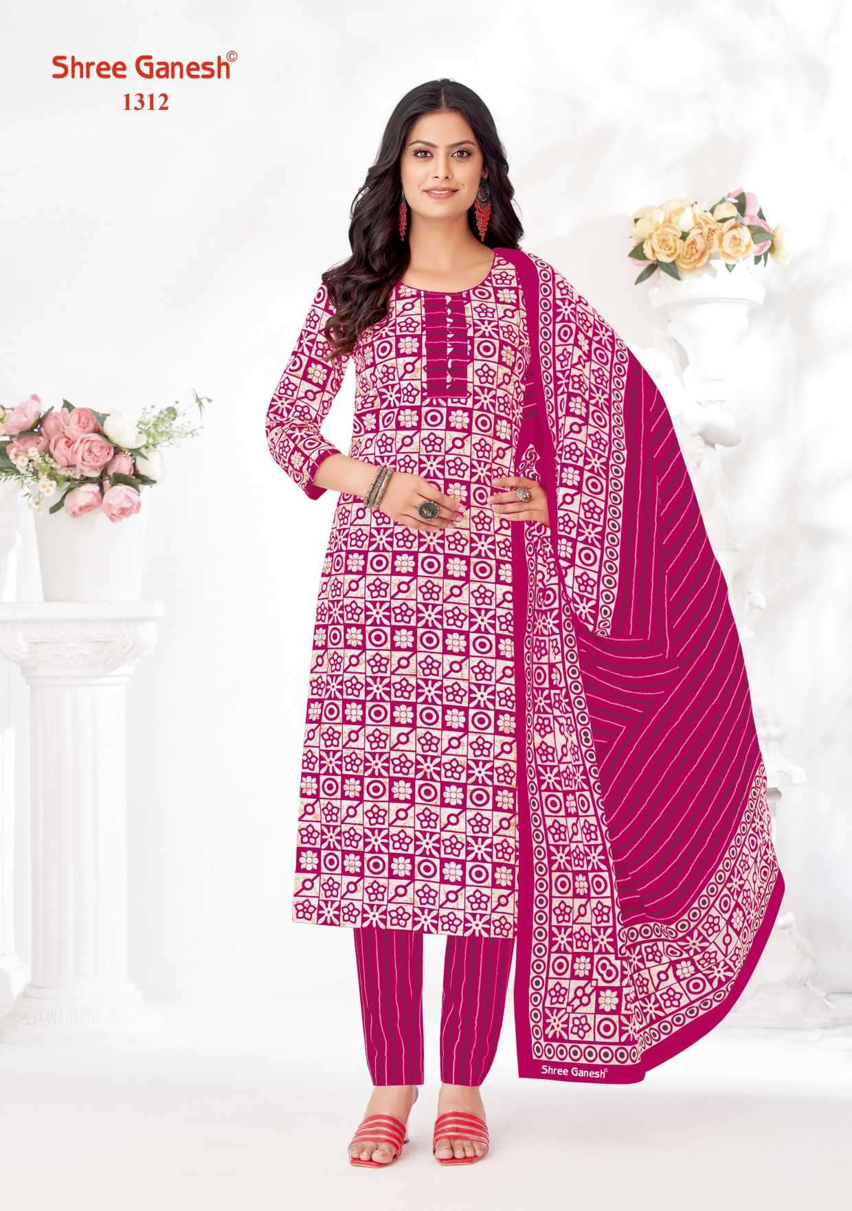 paridhan batik vol-3 by shree ganesh colors casual wear cotton readymade suit supplier surat
